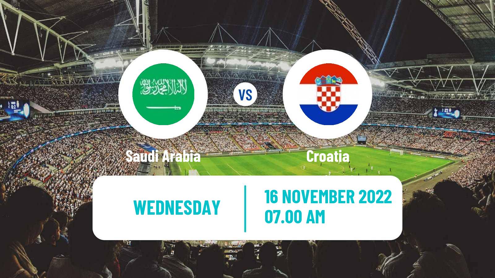 Soccer Friendly Saudi Arabia - Croatia