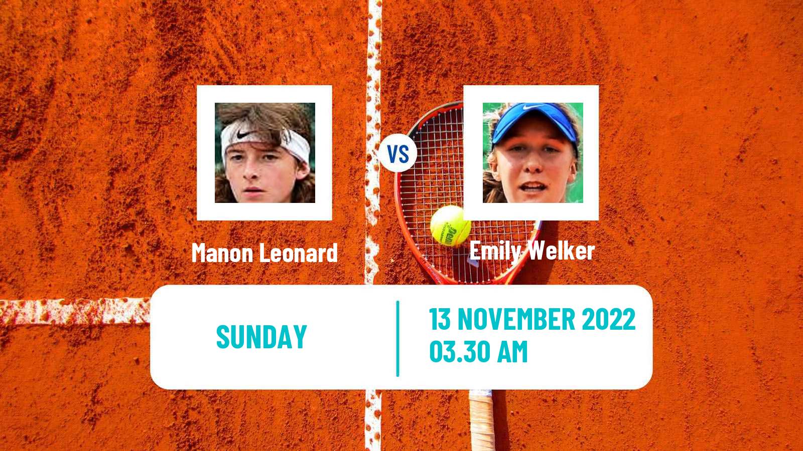Tennis ITF Tournaments Manon Leonard - Emily Welker