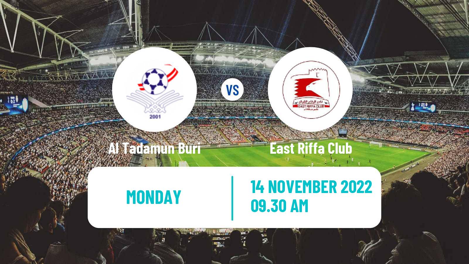 Soccer Bahraini Cup Al Tadamun Buri - East Riffa Club