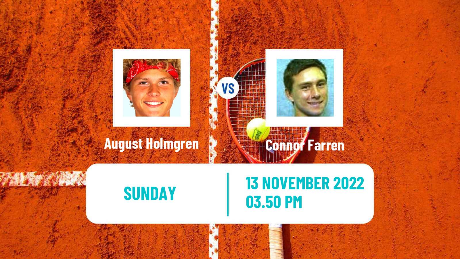 Tennis ATP Challenger August Holmgren - Connor Farren