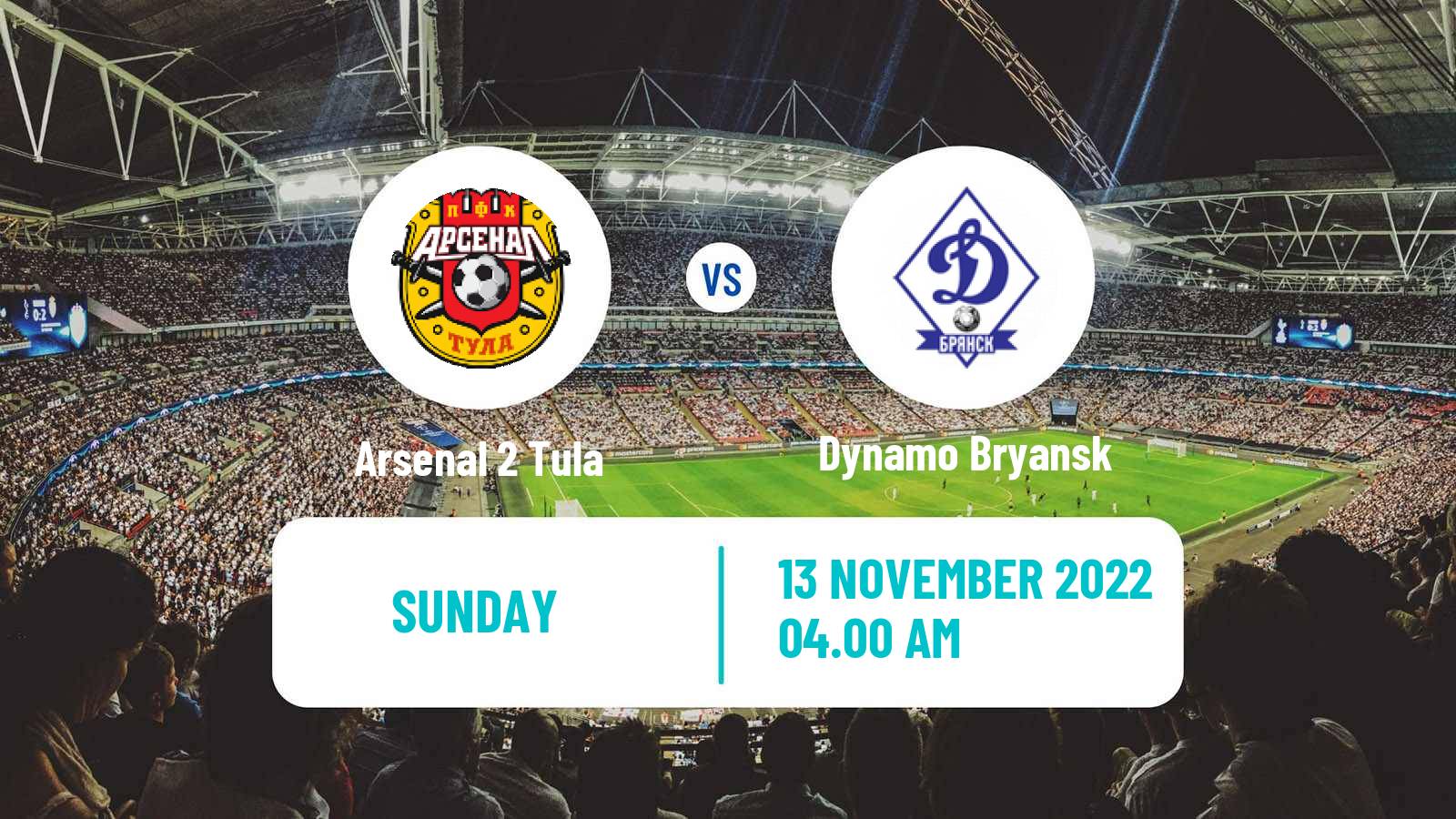 Soccer Russian FNL 2 Group 3 Arsenal 2 Tula - Dynamo Bryansk