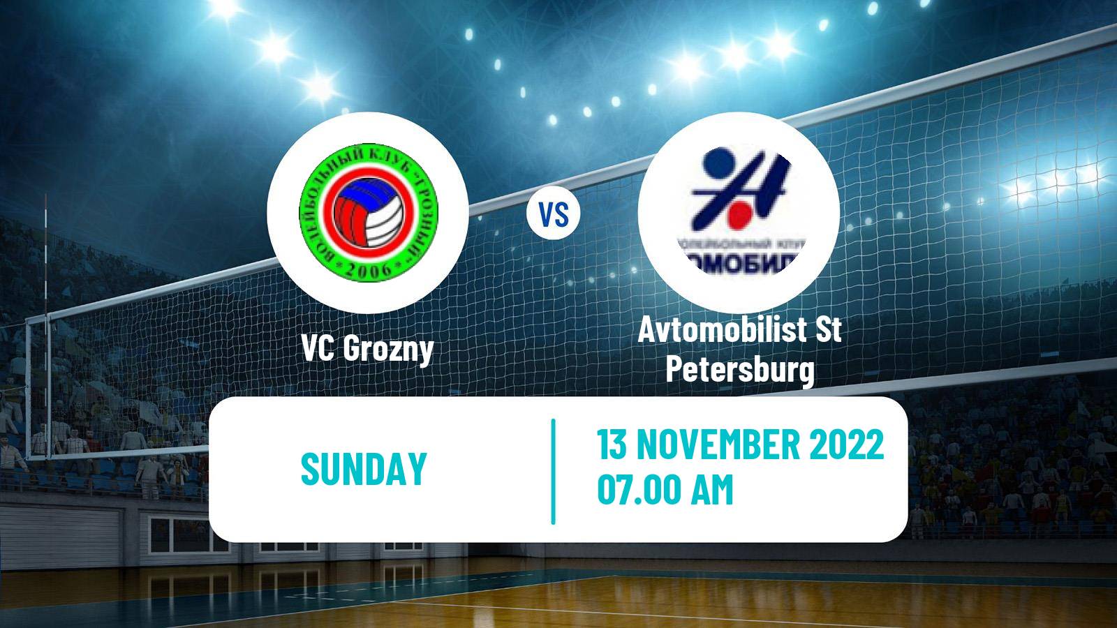 Volleyball Russian Vysshaya League A Volleyball Grozny - Avtomobilist St Petersburg