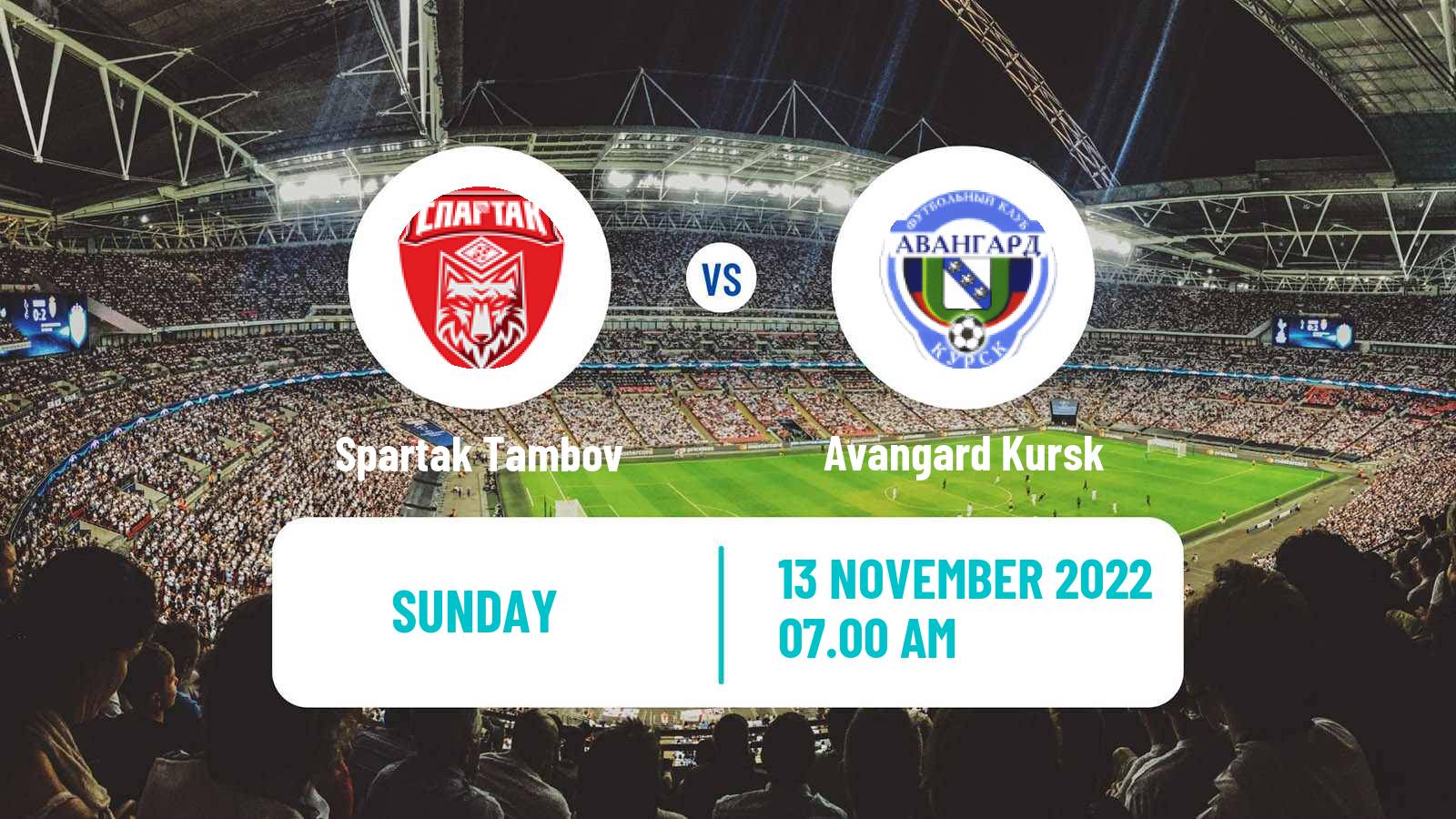 Soccer Russian FNL 2 Group 3 Spartak Tambov - Avangard Kursk