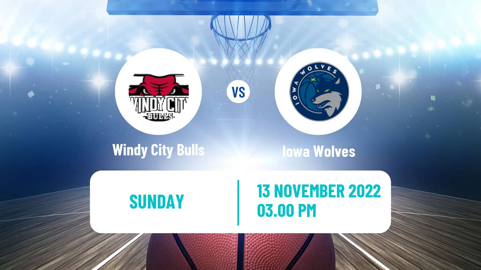 Basketball NBA G-League Windy City Bulls - Iowa Wolves