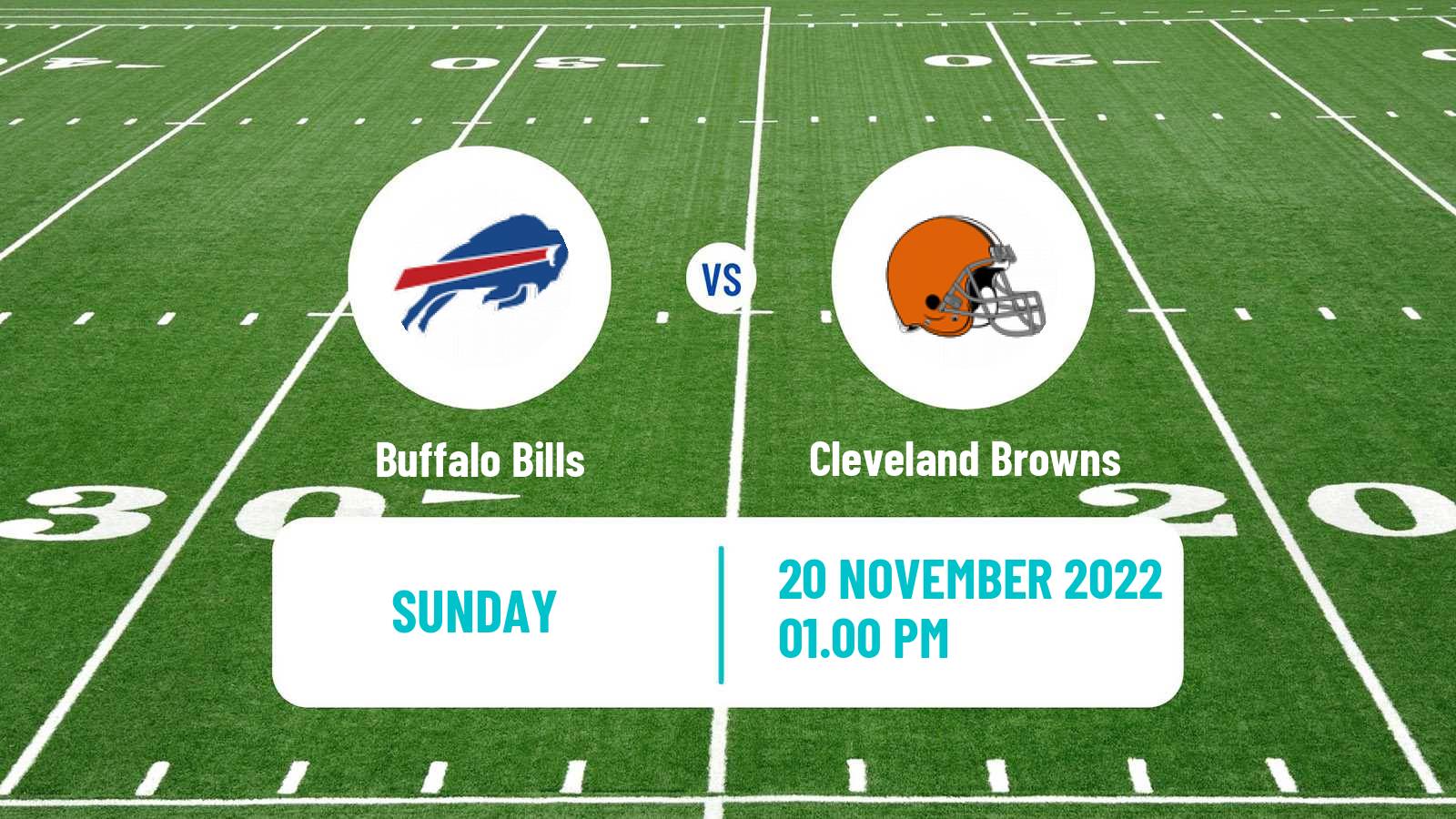 American football NFL Buffalo Bills - Cleveland Browns