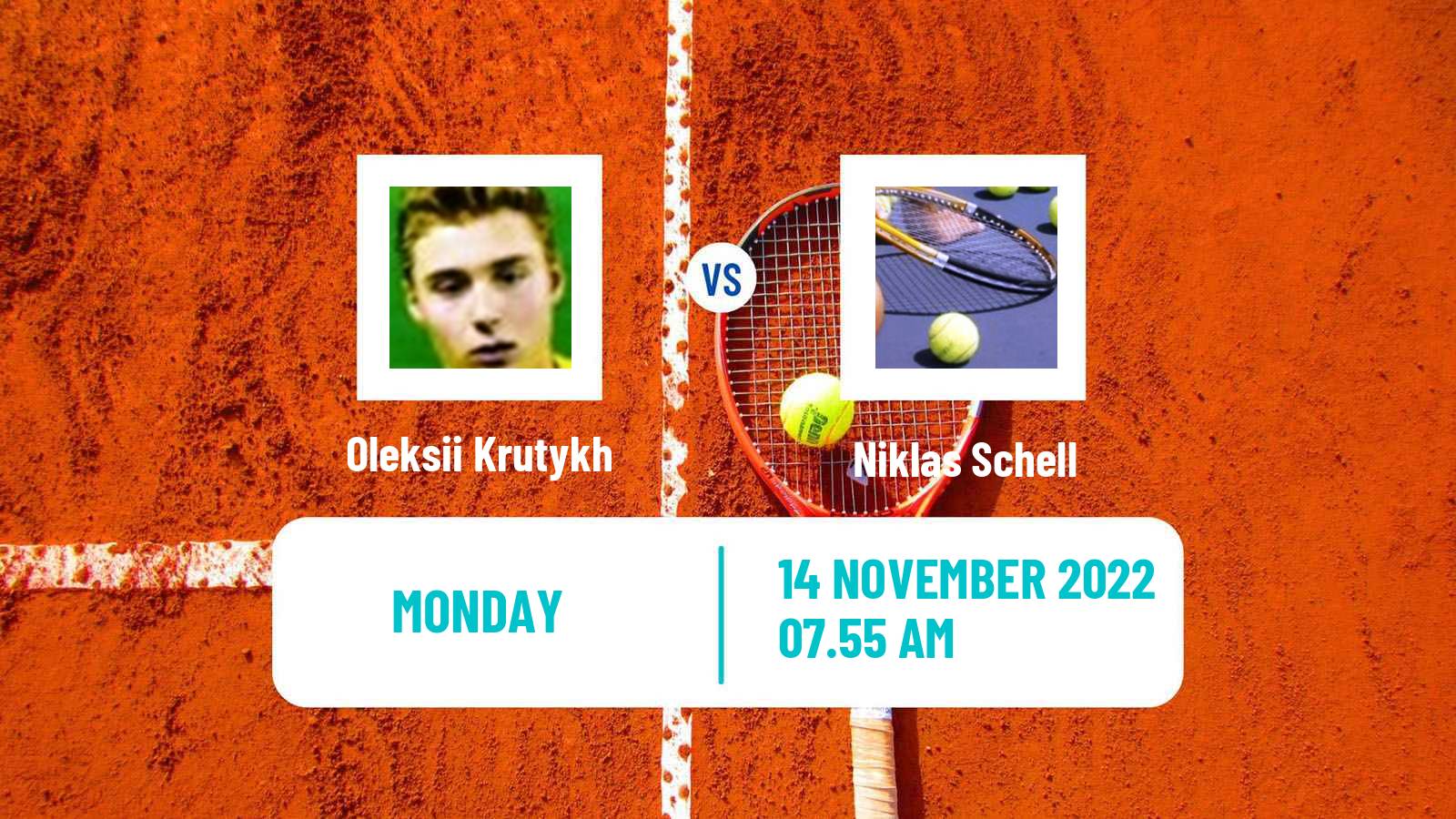 Tennis ATP Challenger Oleksii Krutykh - Niklas Schell