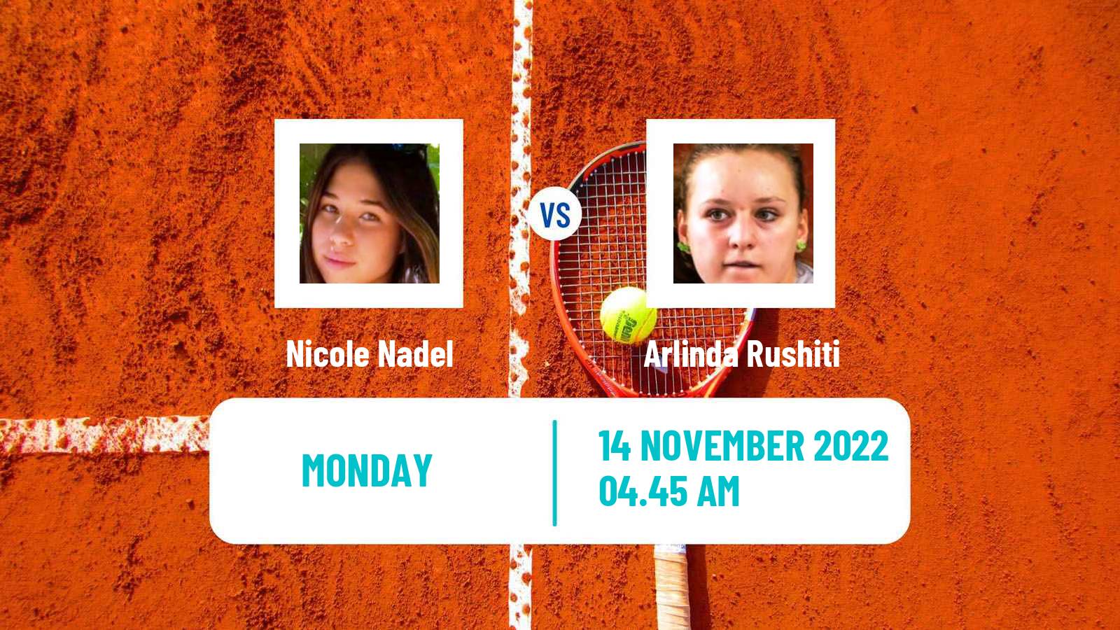 Tennis ITF Tournaments Nicole Nadel - Arlinda Rushiti
