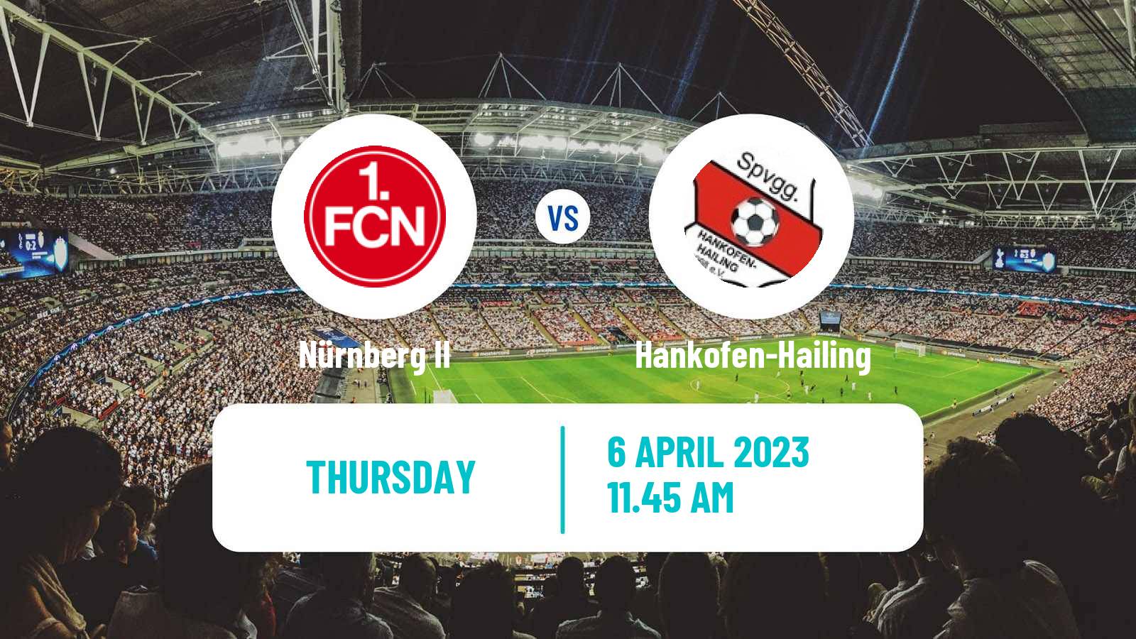 Soccer German Regionalliga Bayern Nürnberg II - Hankofen-Hailing