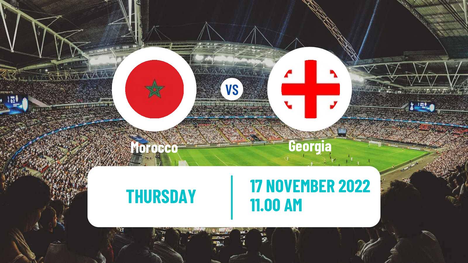 Soccer Friendly Morocco - Georgia