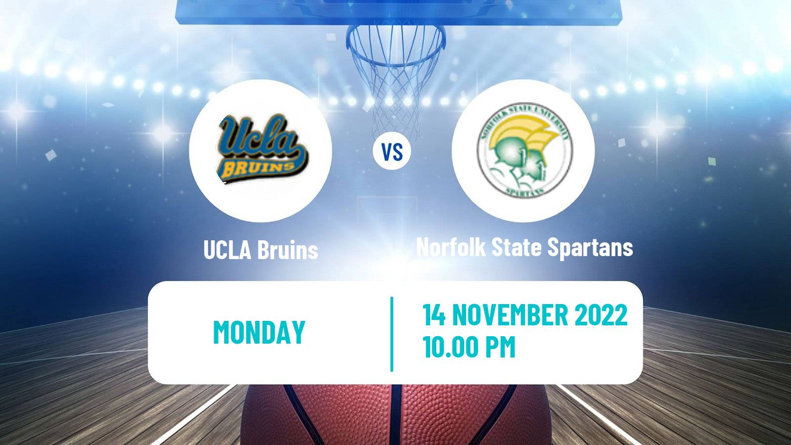 Basketball NCAA College Basketball UCLA Bruins - Norfolk State Spartans