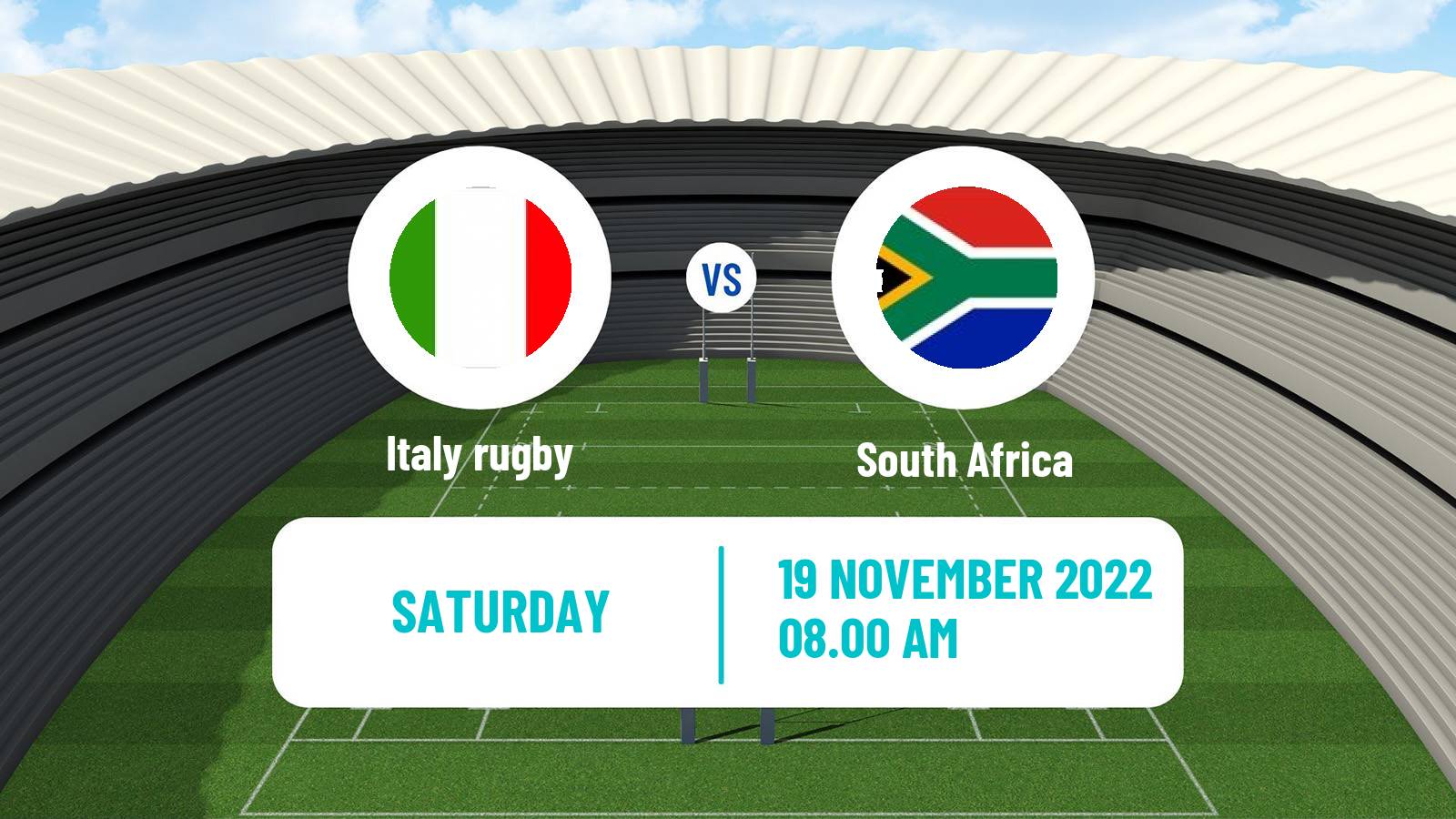 Rugby union Friendly International Rugby Union Italy - South Africa