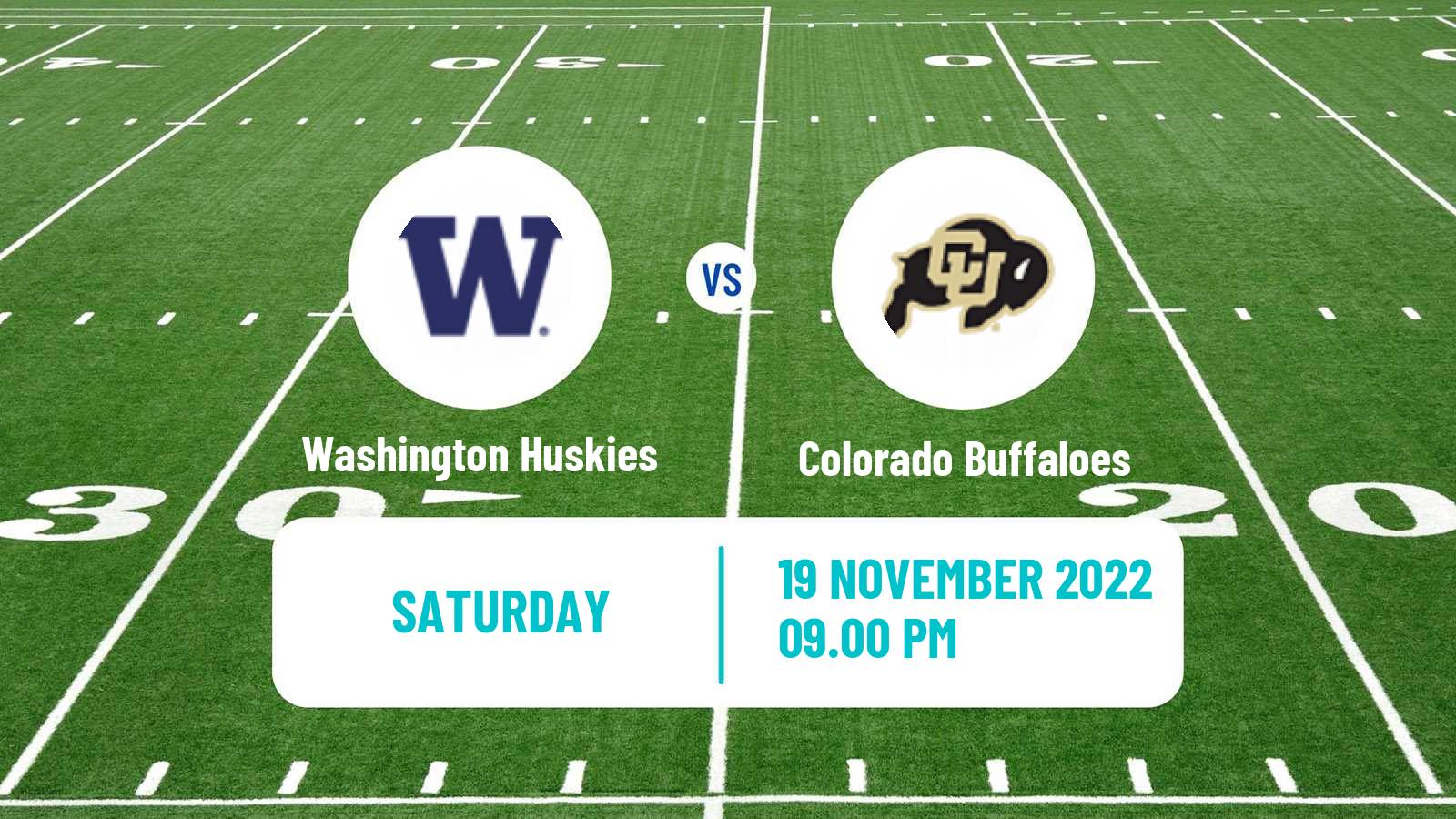 American football NCAA College Football Washington Huskies - Colorado Buffaloes