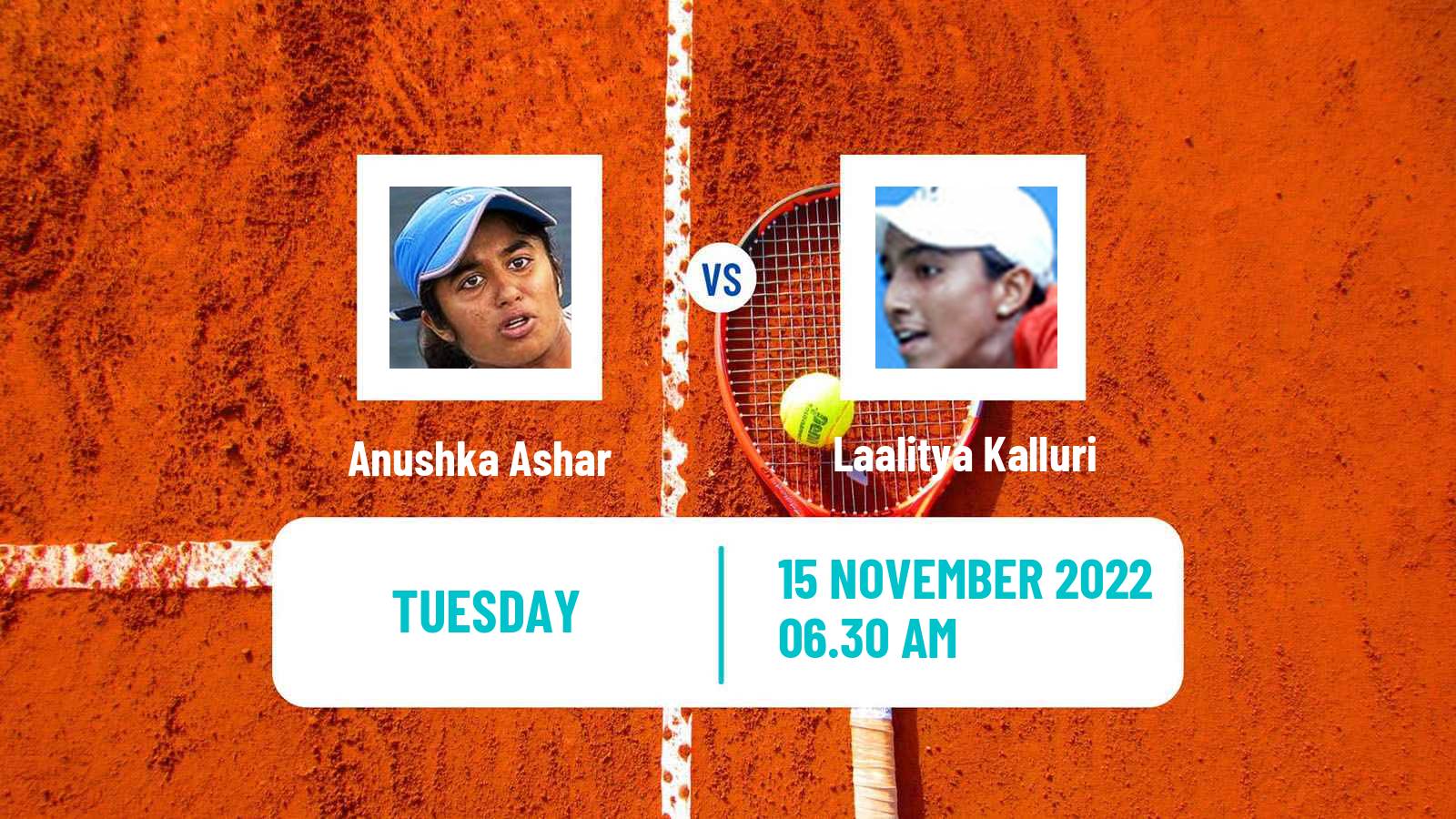 Tennis ITF Tournaments Anushka Ashar - Laalitya Kalluri