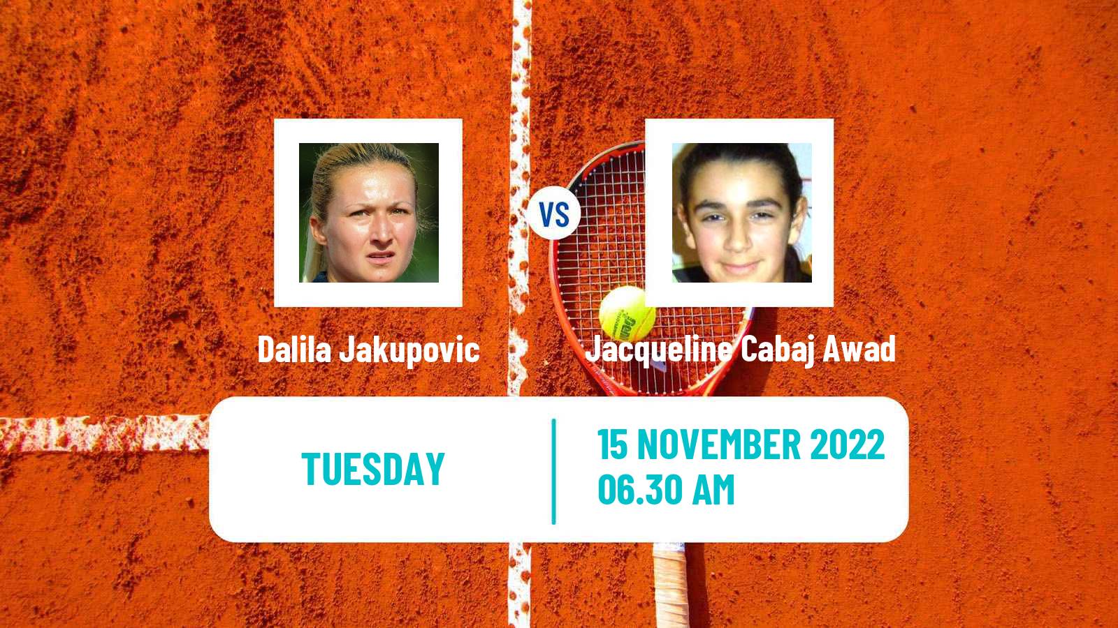 Tennis ITF Tournaments Dalila Jakupovic - Jacqueline Cabaj Awad
