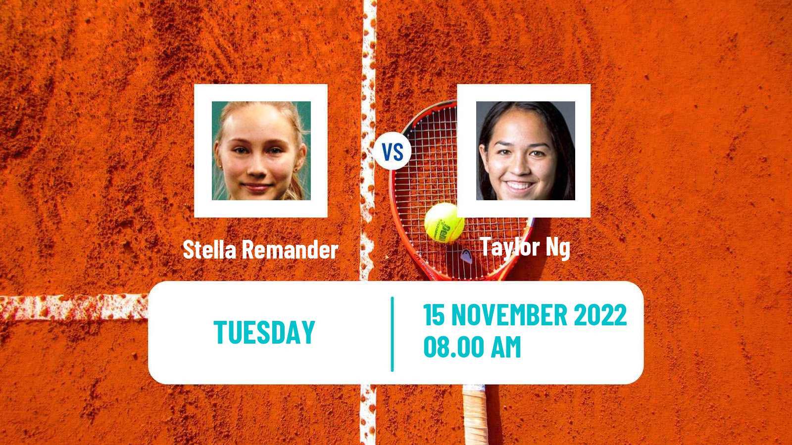 Tennis ITF Tournaments Stella Remander - Taylor Ng