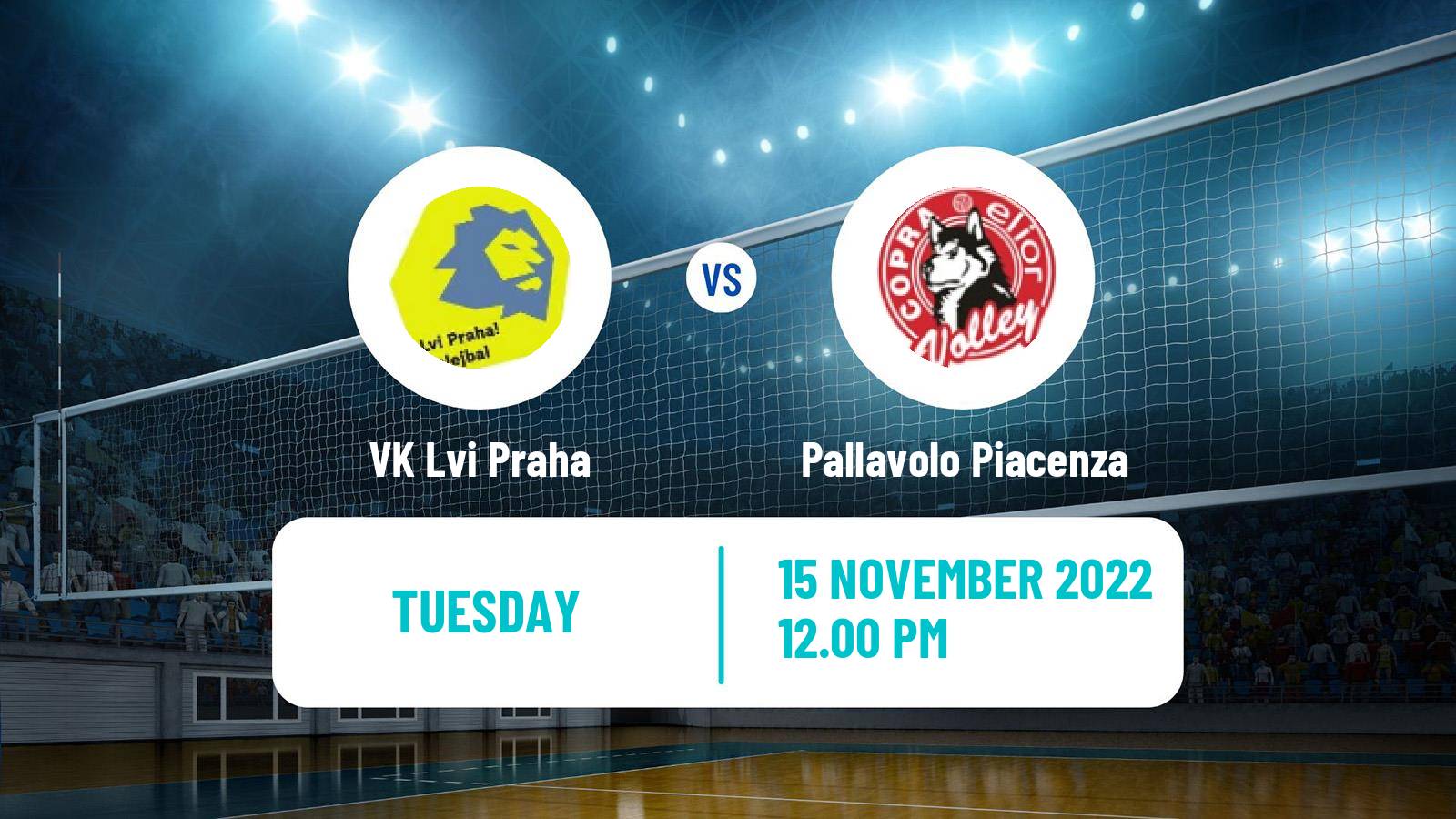 Volleyball CEV Cup Lvi Praha - Pallavolo Piacenza