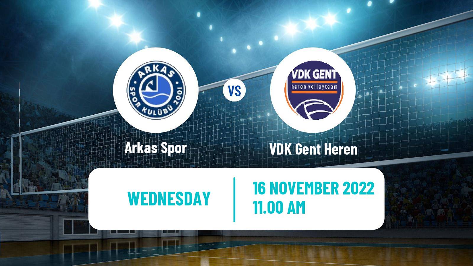 Volleyball CEV Cup Arkas Spor - VDK Gent Heren