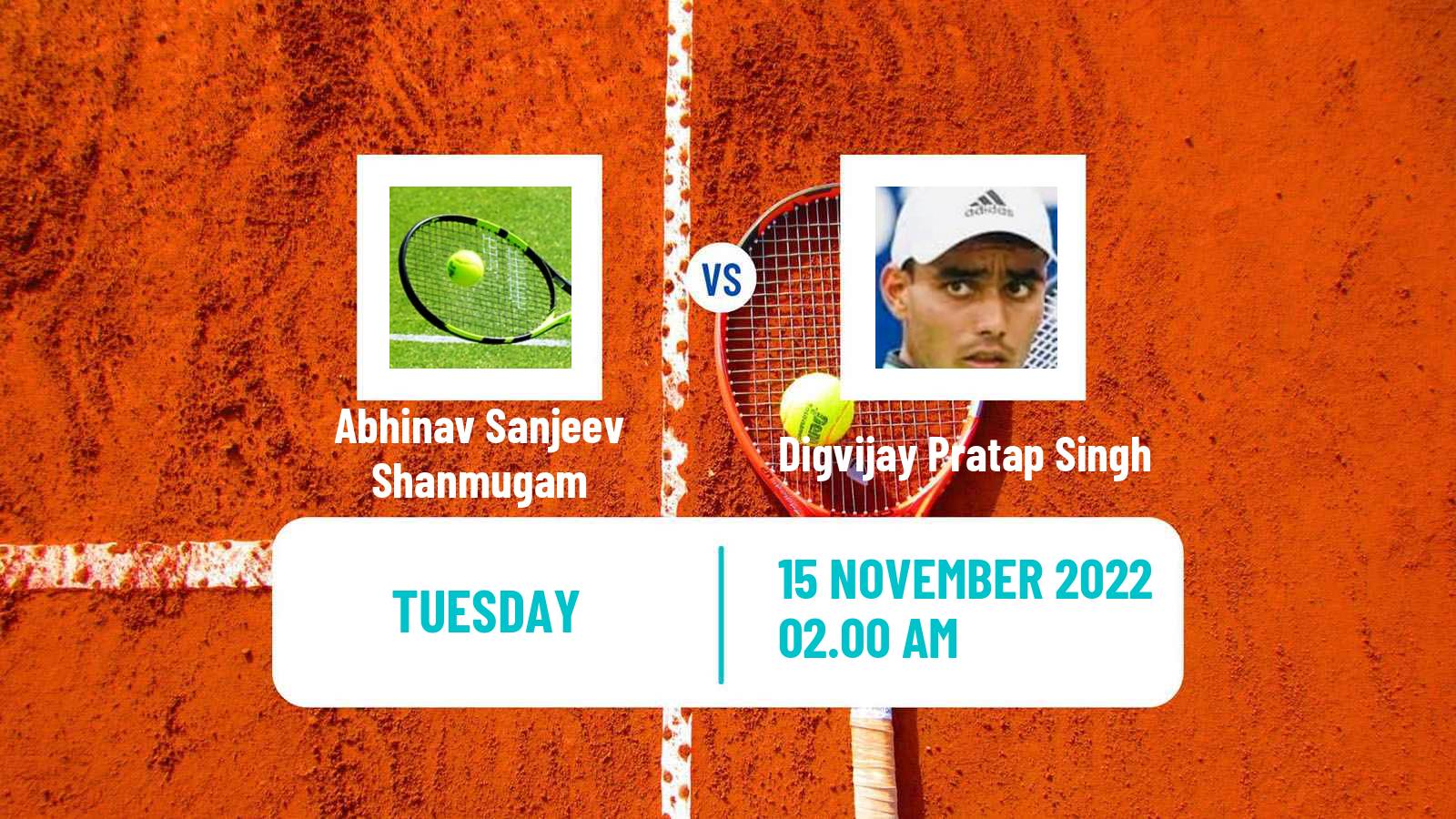Tennis ITF Tournaments Abhinav Sanjeev Shanmugam - Digvijay Pratap Singh