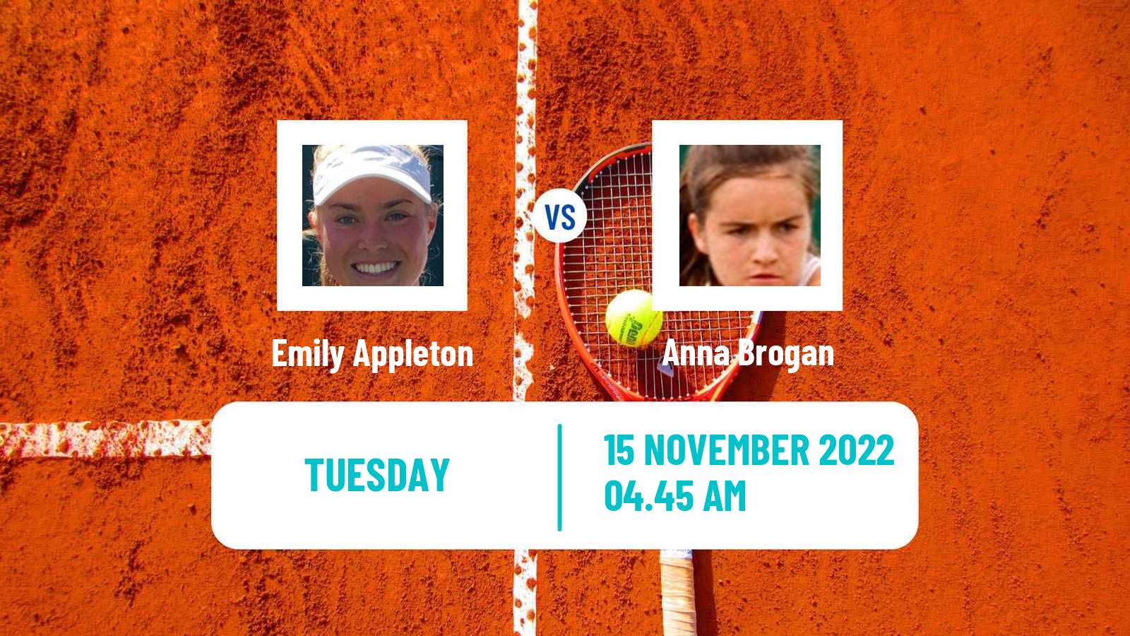 Tennis ITF Tournaments Emily Appleton - Anna Brogan