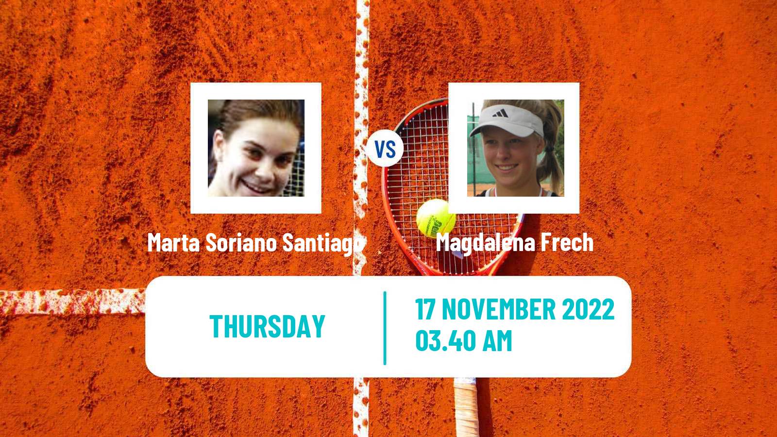 Tennis ITF Tournaments Marta Soriano Santiago - Magdalena Frech