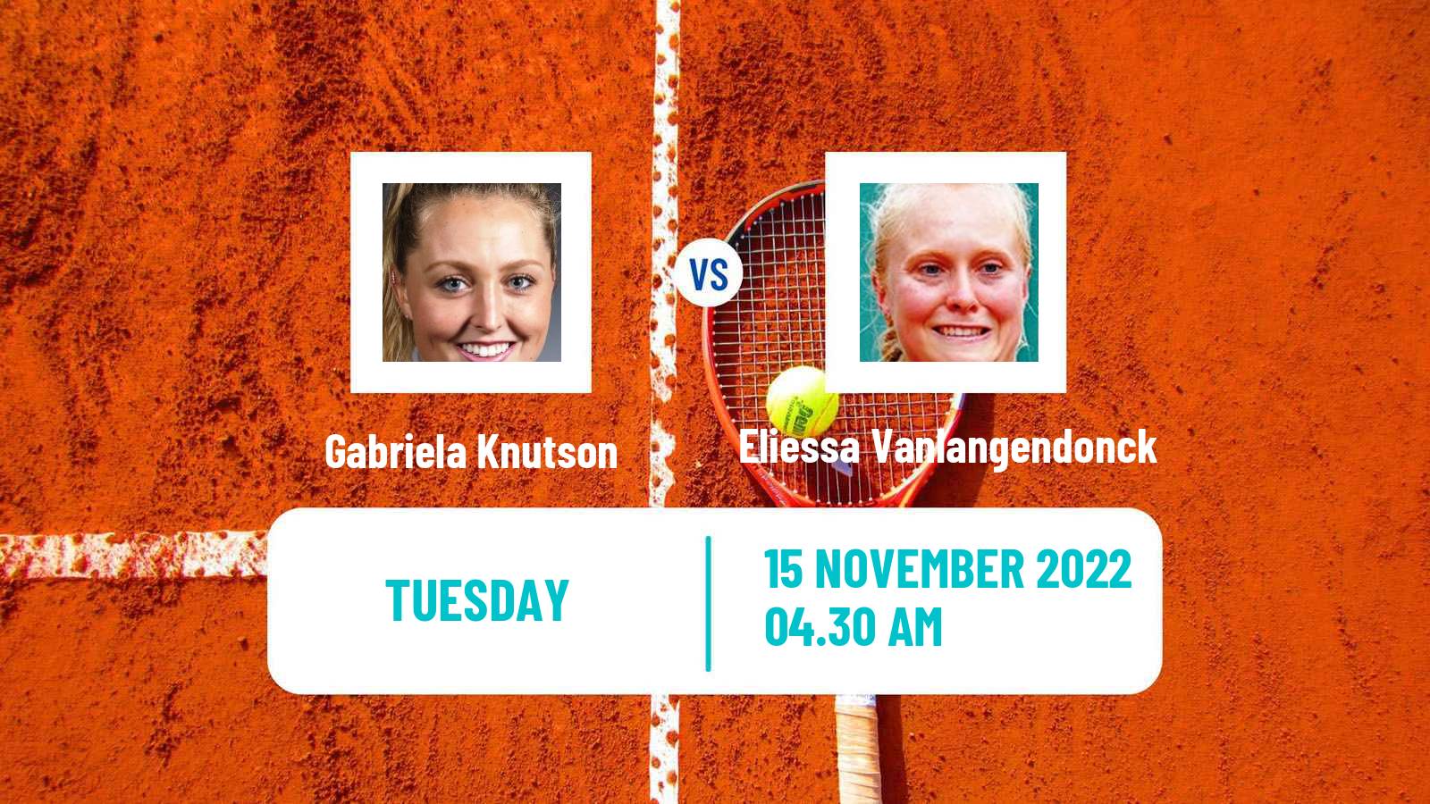 Tennis ITF Tournaments Gabriela Knutson - Eliessa Vanlangendonck