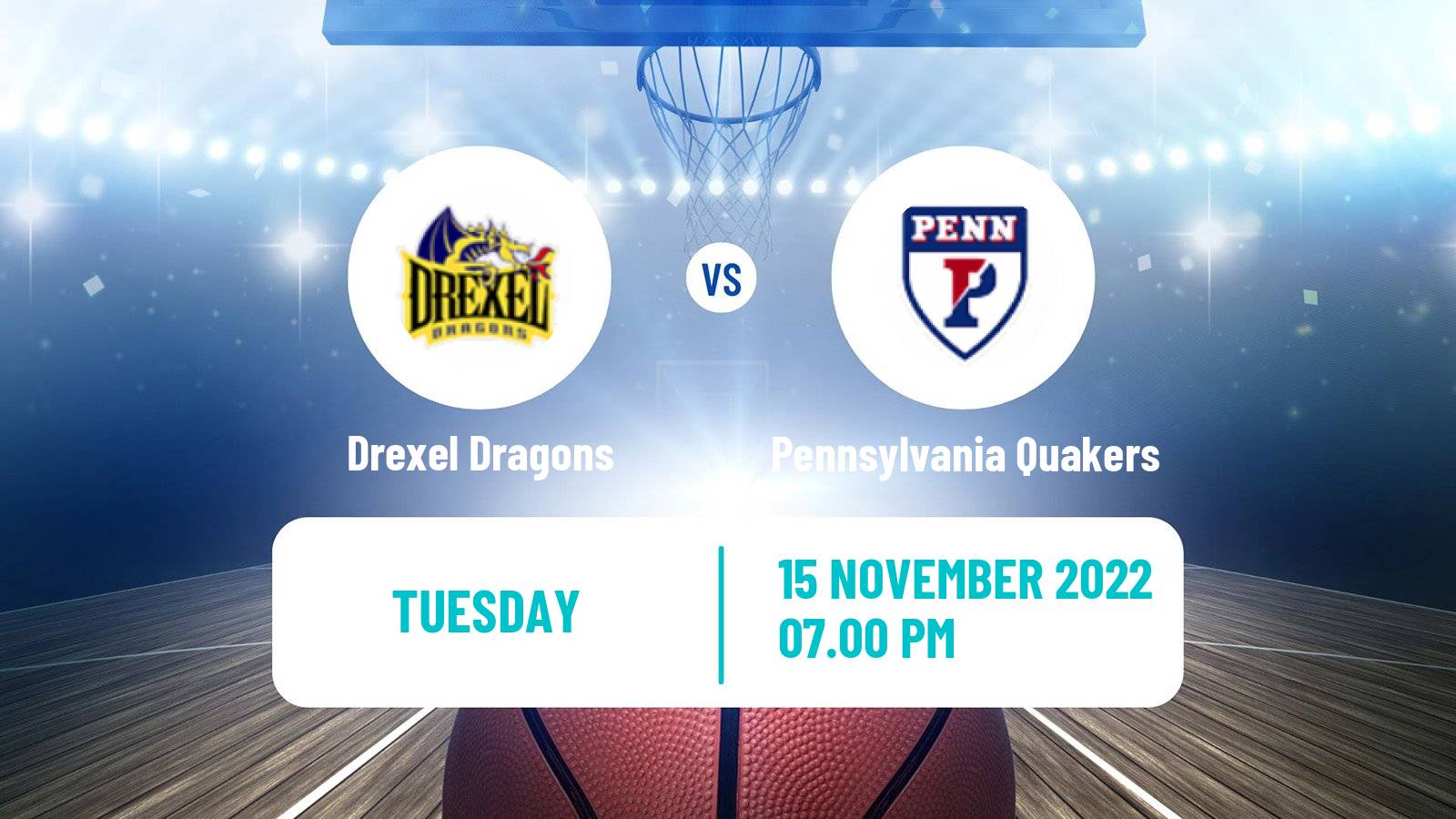 Basketball NCAA College Basketball Drexel Dragons - Pennsylvania Quakers