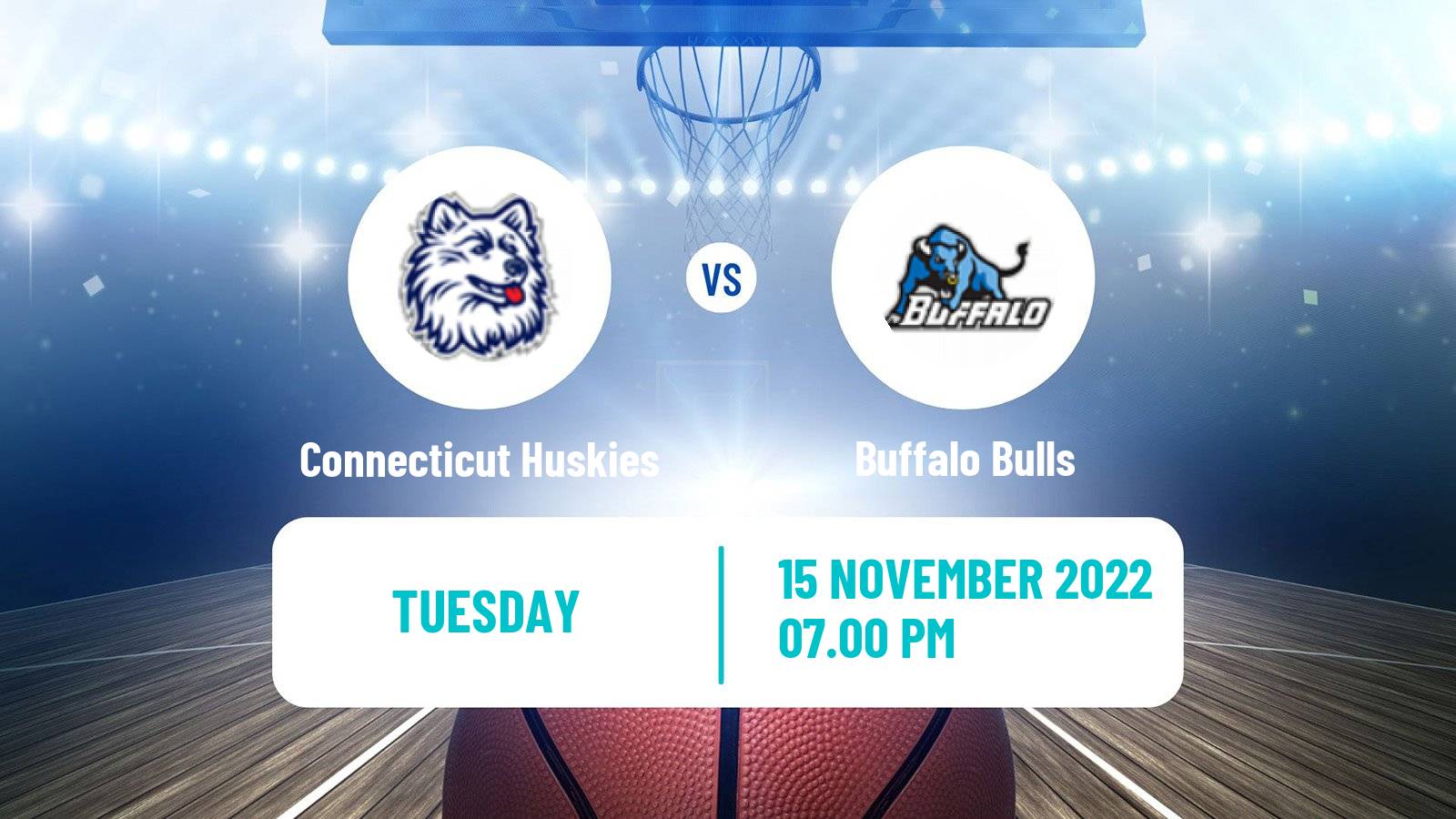 Basketball NCAA College Basketball Connecticut Huskies - Buffalo Bulls