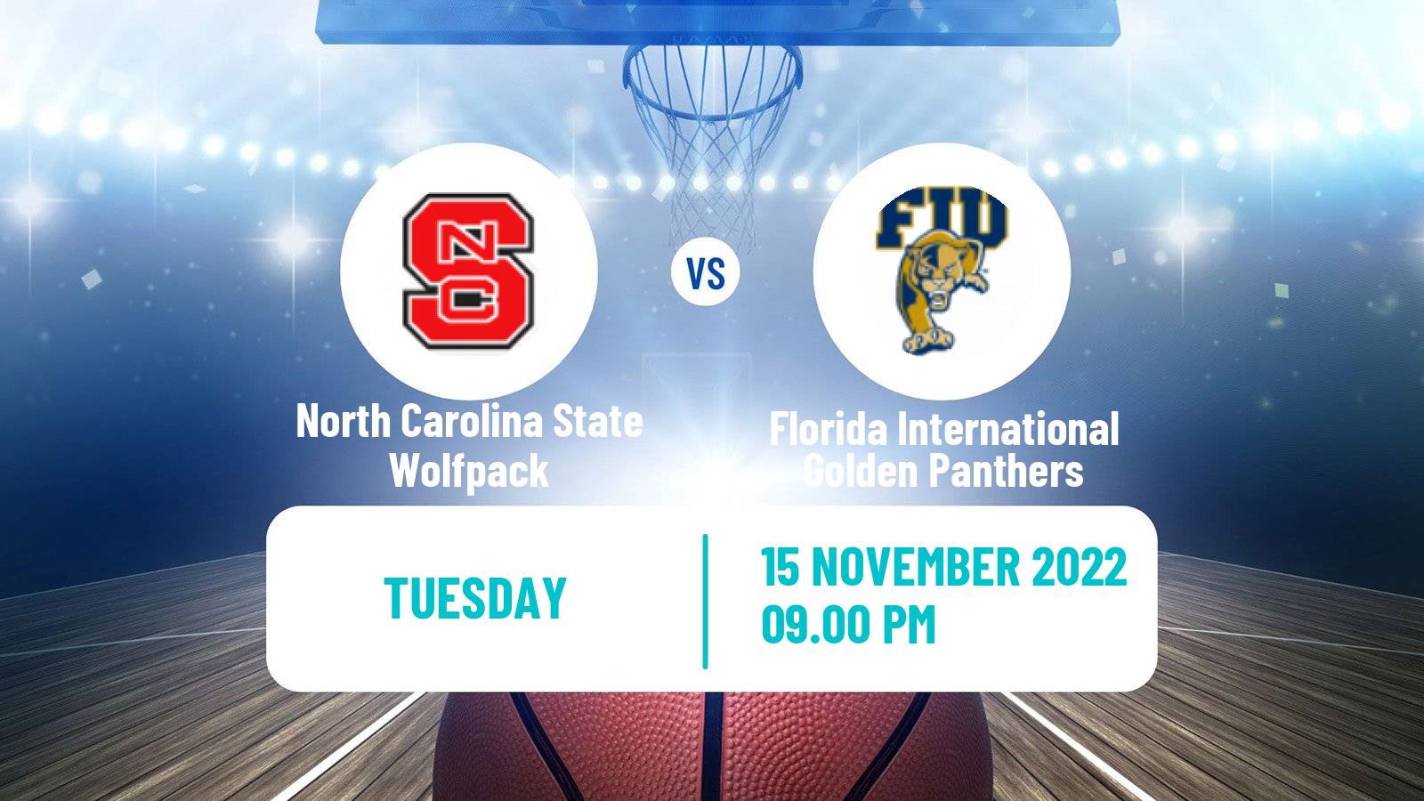 Basketball NCAA College Basketball North Carolina State Wolfpack - Florida International Golden Panthers