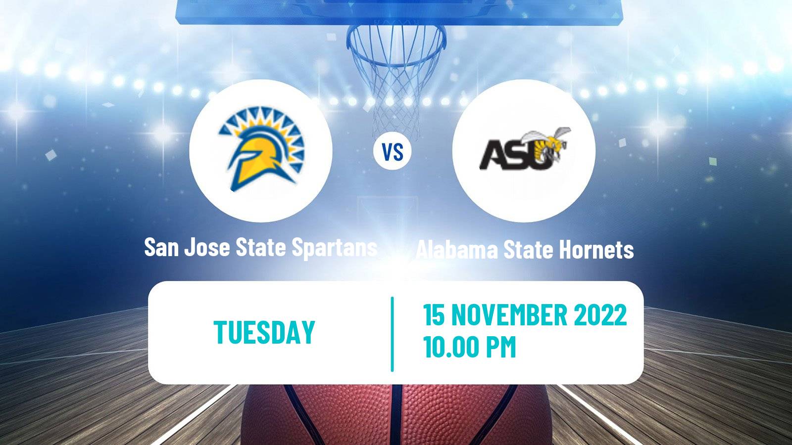 Basketball NCAA College Basketball San Jose State Spartans - Alabama State Hornets