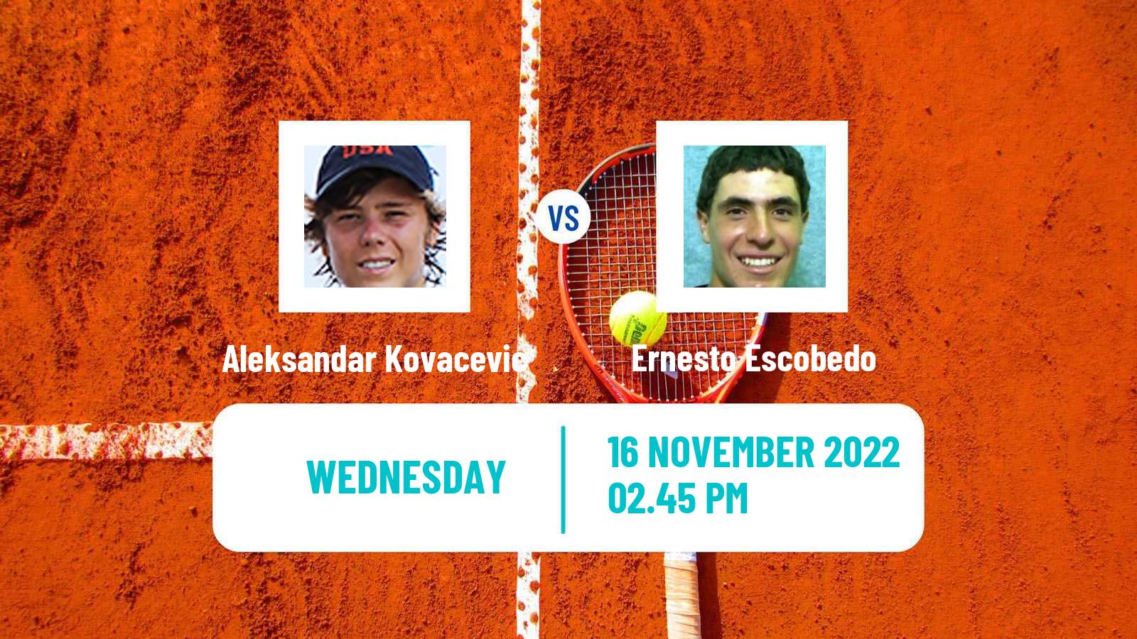 Tennis ATP Challenger Aleksandar Kovacevic - Ernesto Escobedo