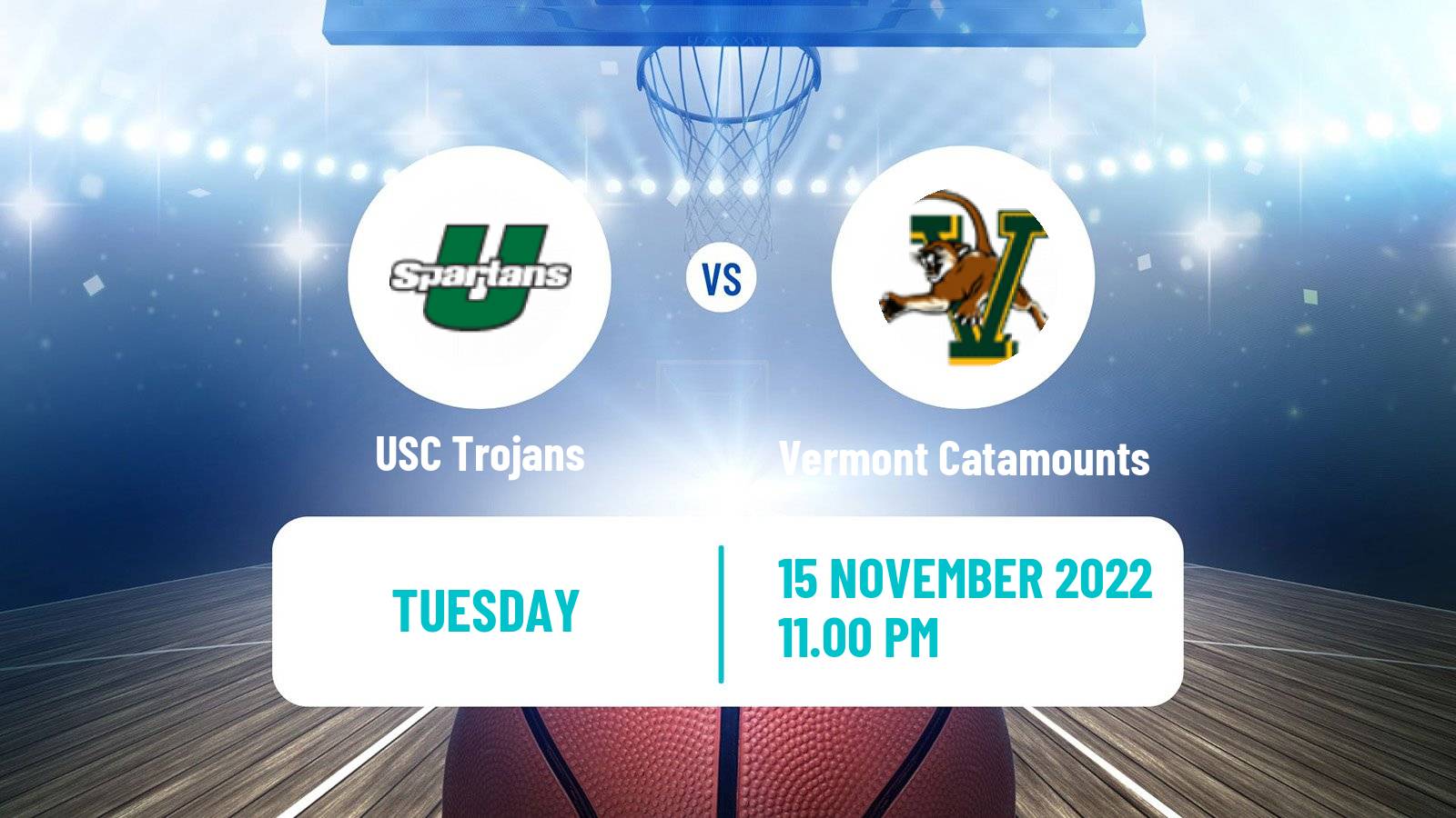 Basketball NCAA College Basketball USC Trojans - Vermont Catamounts