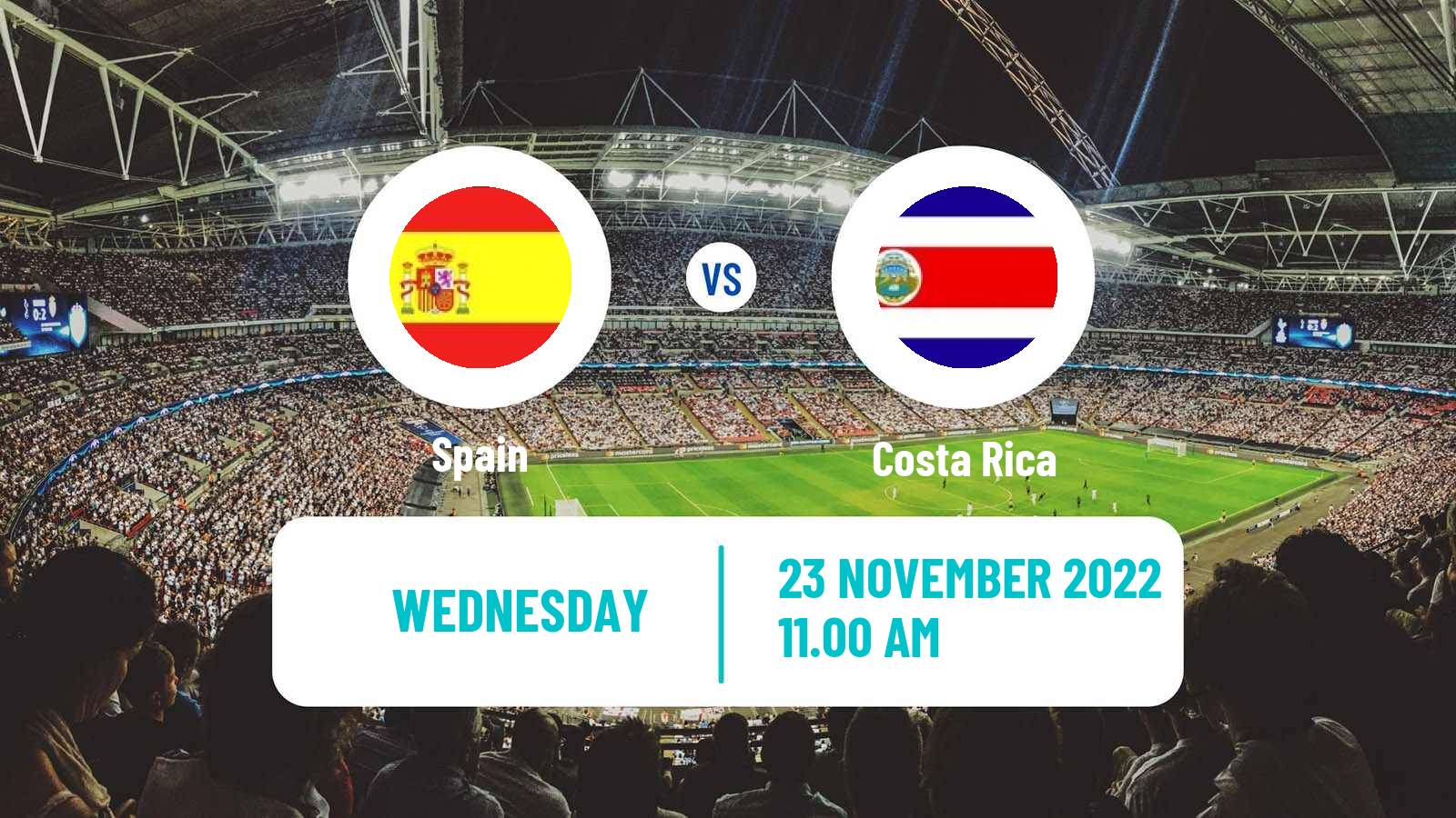 Soccer FIFA World Cup Spain - Costa Rica