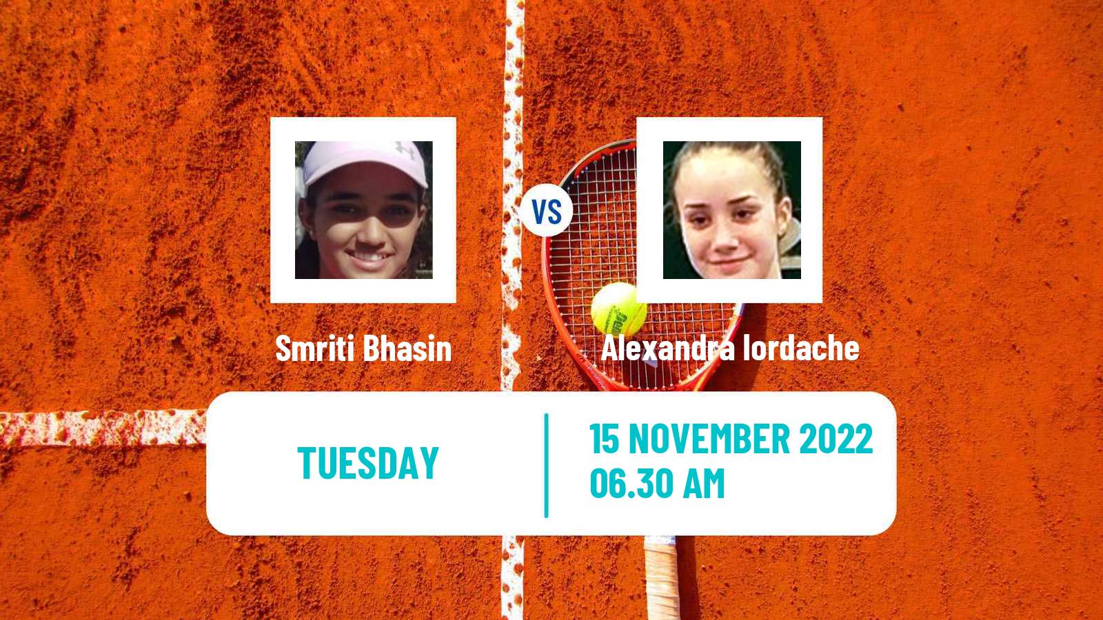 Tennis ITF Tournaments Smriti Bhasin - Alexandra Iordache