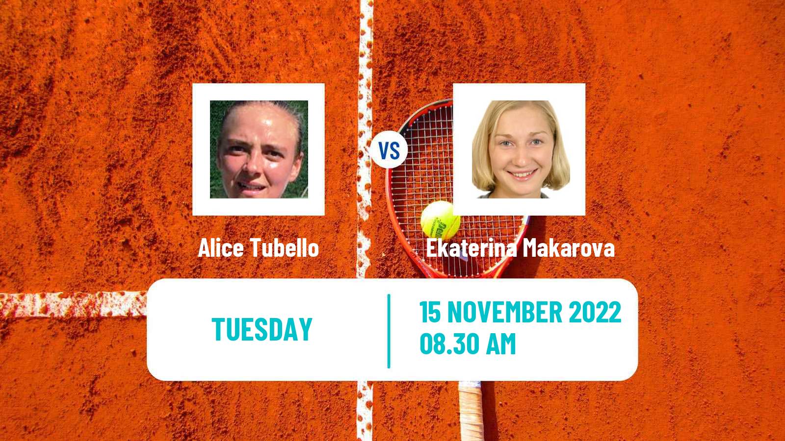 Tennis ITF Tournaments Alice Tubello - Ekaterina Makarova