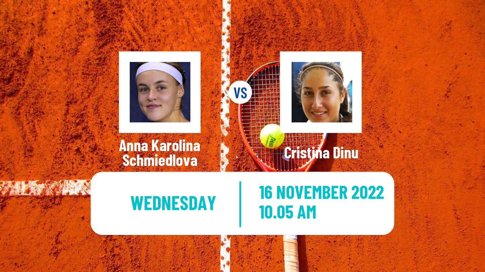 Tennis ITF Tournaments Anna Karolina Schmiedlova - Cristina Dinu