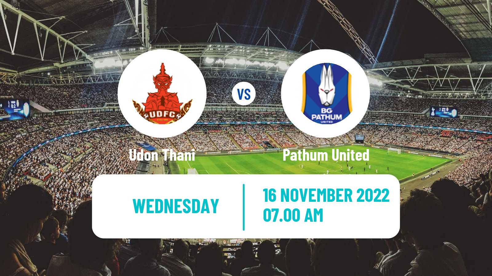 Soccer Thai League Cup Udon Thani - Pathum United