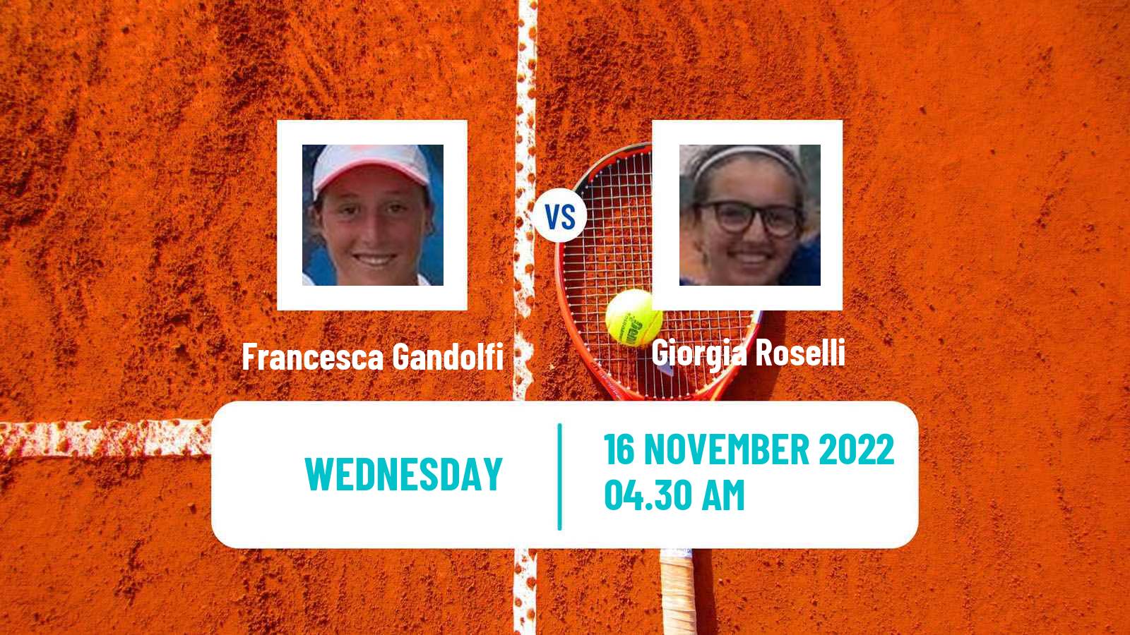 Tennis ITF Tournaments Francesca Gandolfi - Giorgia Roselli