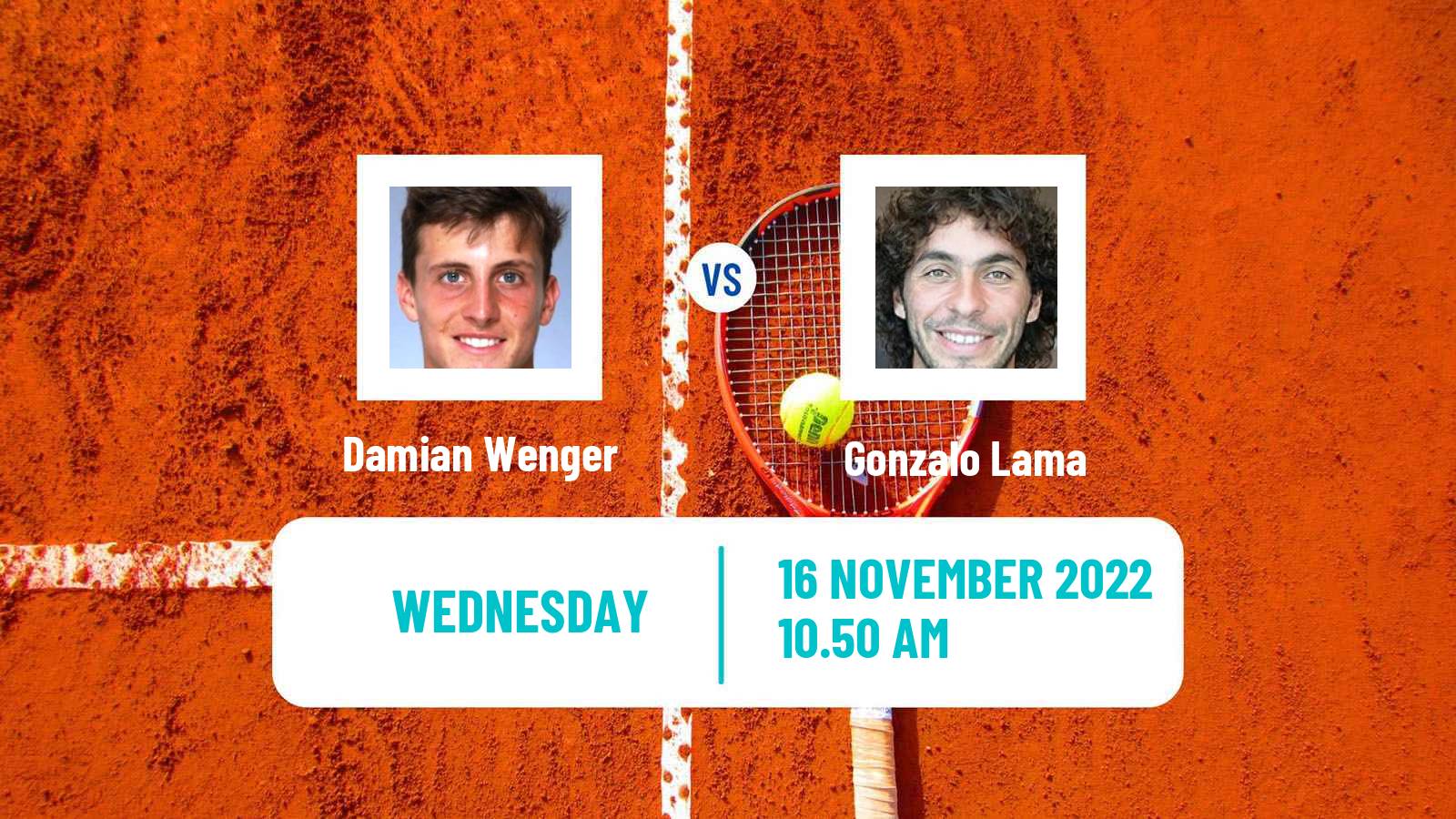 Tennis ATP Challenger Damian Wenger - Gonzalo Lama
