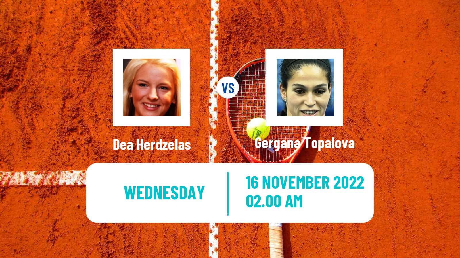 Tennis ITF Tournaments Dea Herdzelas - Gergana Topalova