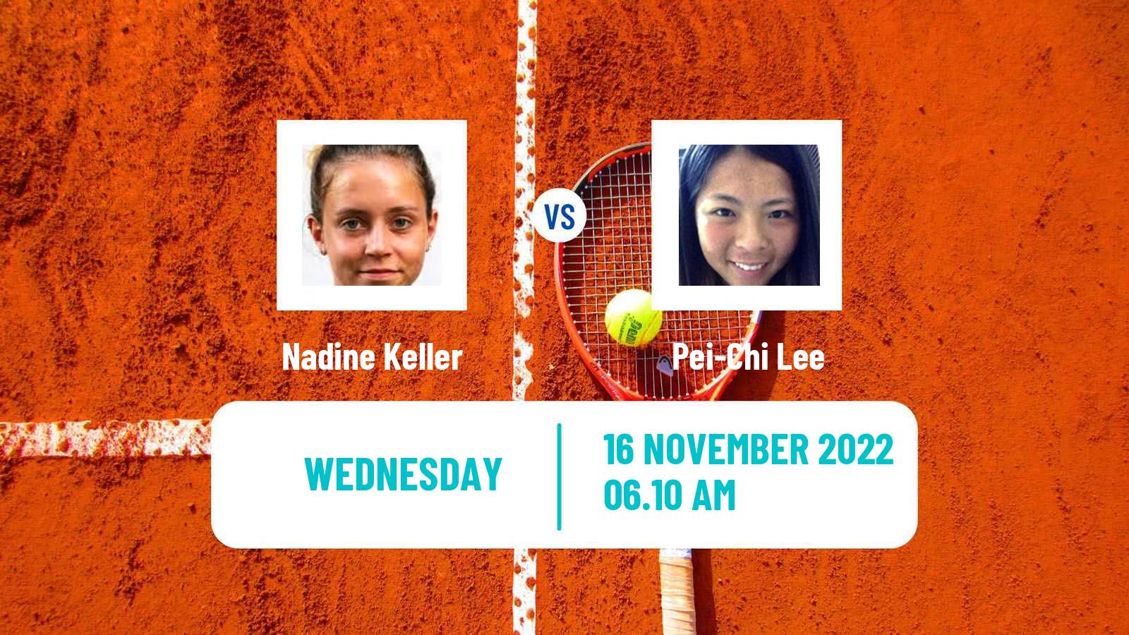 Tennis ITF Tournaments Nadine Keller - Pei-Chi Lee