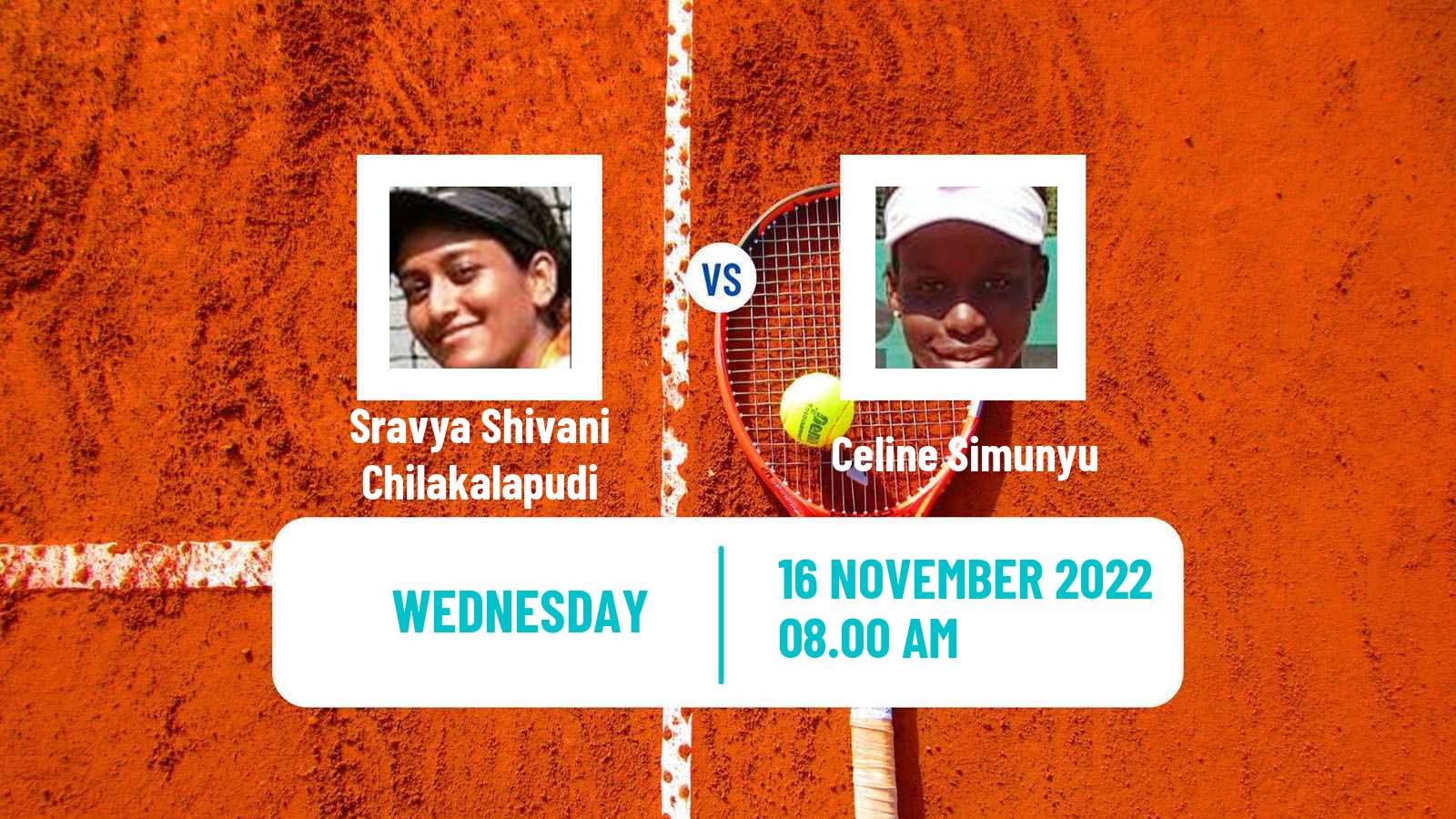 Tennis ITF Tournaments Sravya Shivani Chilakalapudi - Celine Simunyu
