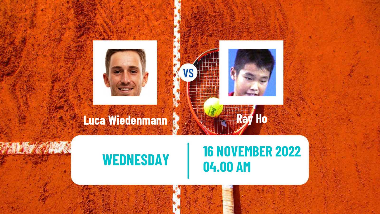 Tennis ITF Tournaments Luca Wiedenmann - Ray Ho