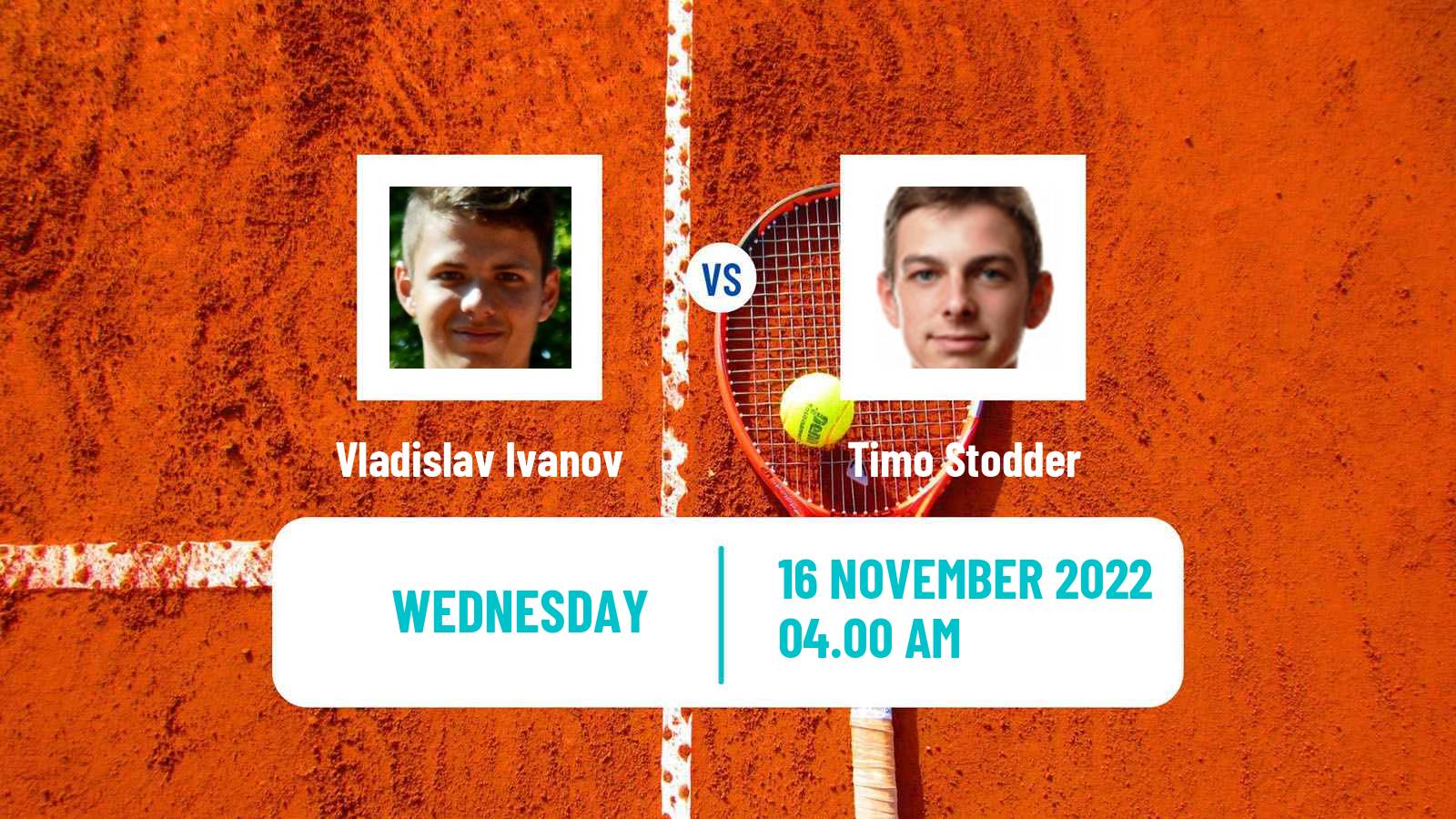 Tennis ITF Tournaments Vladislav Ivanov - Timo Stodder