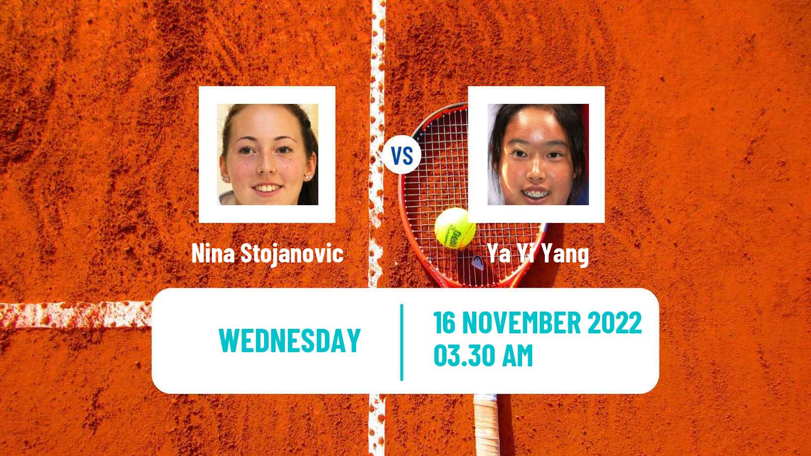Tennis ITF Tournaments Nina Stojanovic - Ya Yi Yang