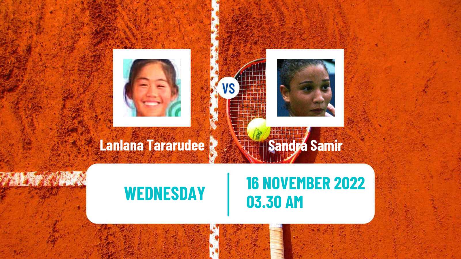 Tennis ITF Tournaments Lanlana Tararudee - Sandra Samir