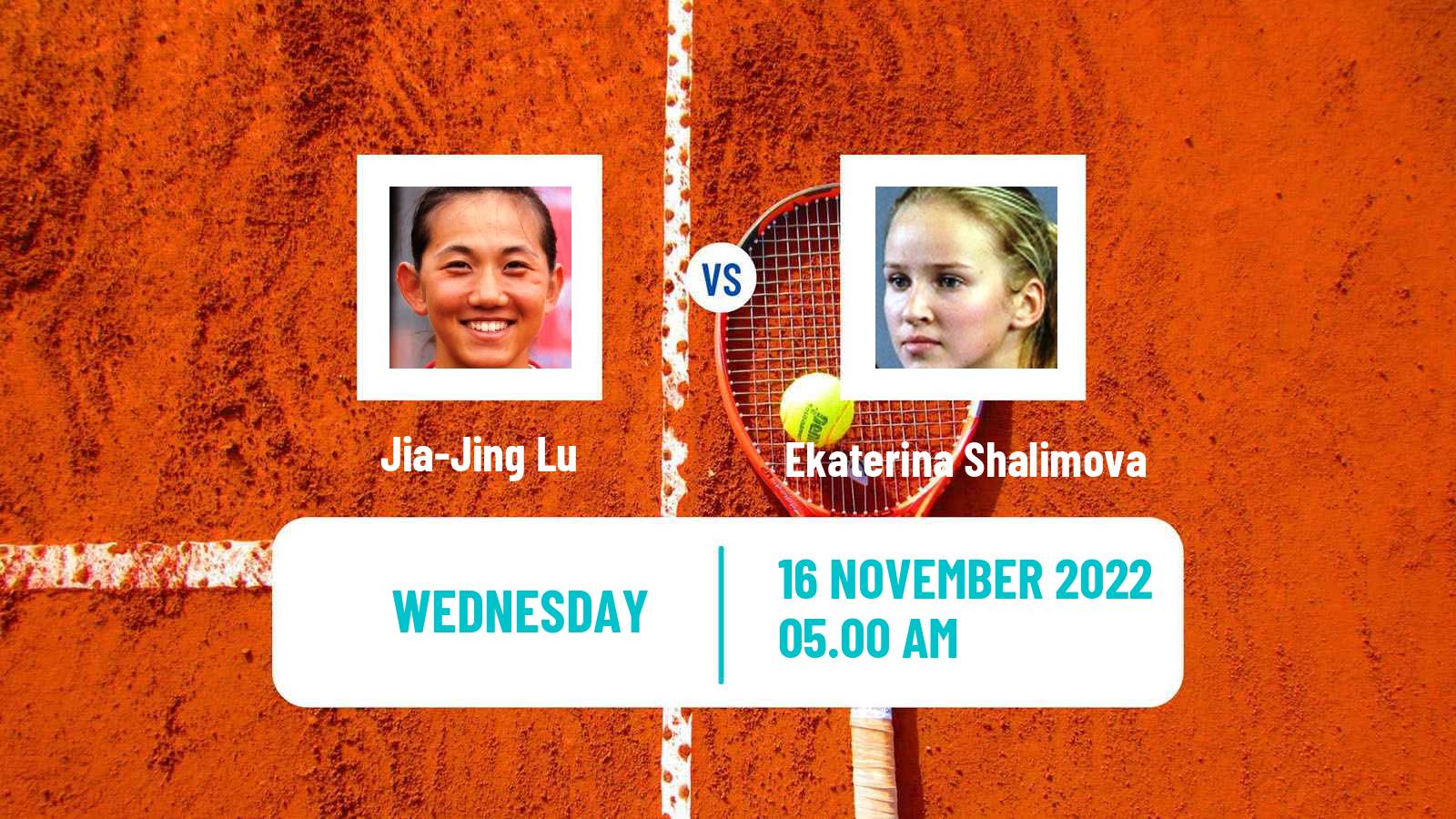 Tennis ITF Tournaments Jia-Jing Lu - Ekaterina Shalimova