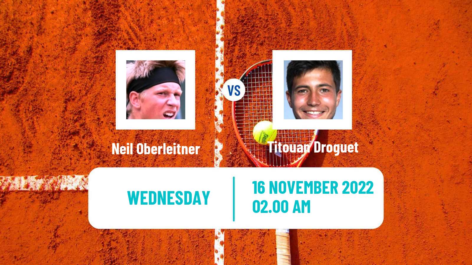 Tennis ITF Tournaments Neil Oberleitner - Titouan Droguet