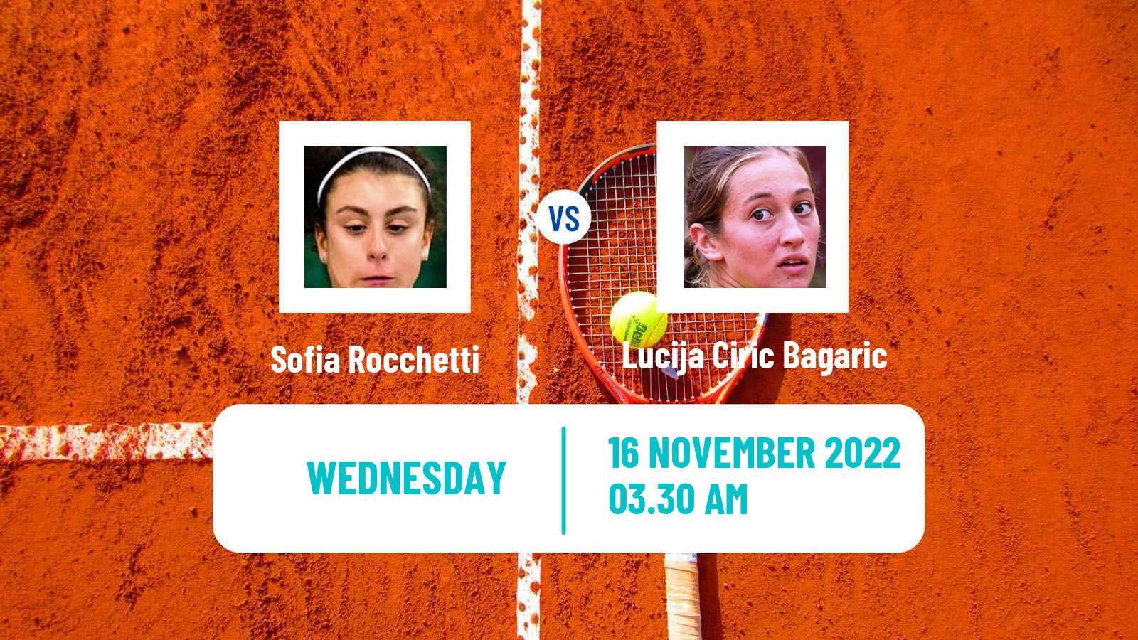 Tennis ITF Tournaments Sofia Rocchetti - Lucija Ciric Bagaric