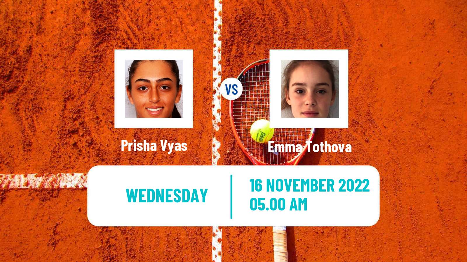 Tennis ITF Tournaments Prisha Vyas - Emma Tothova