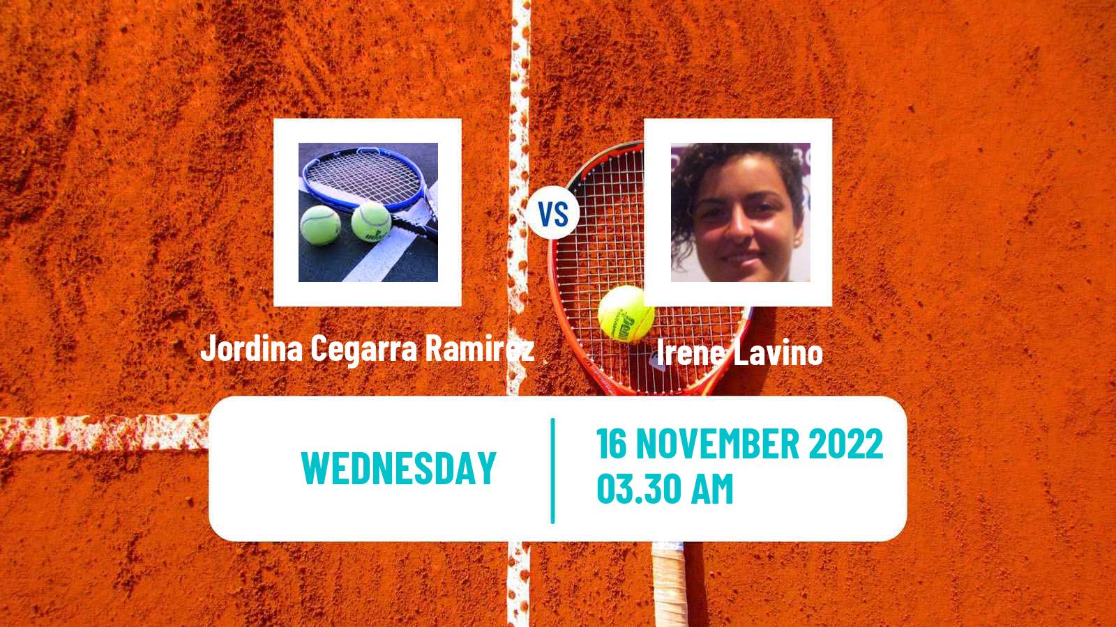 Tennis ITF Tournaments Jordina Cegarra Ramirez - Irene Lavino